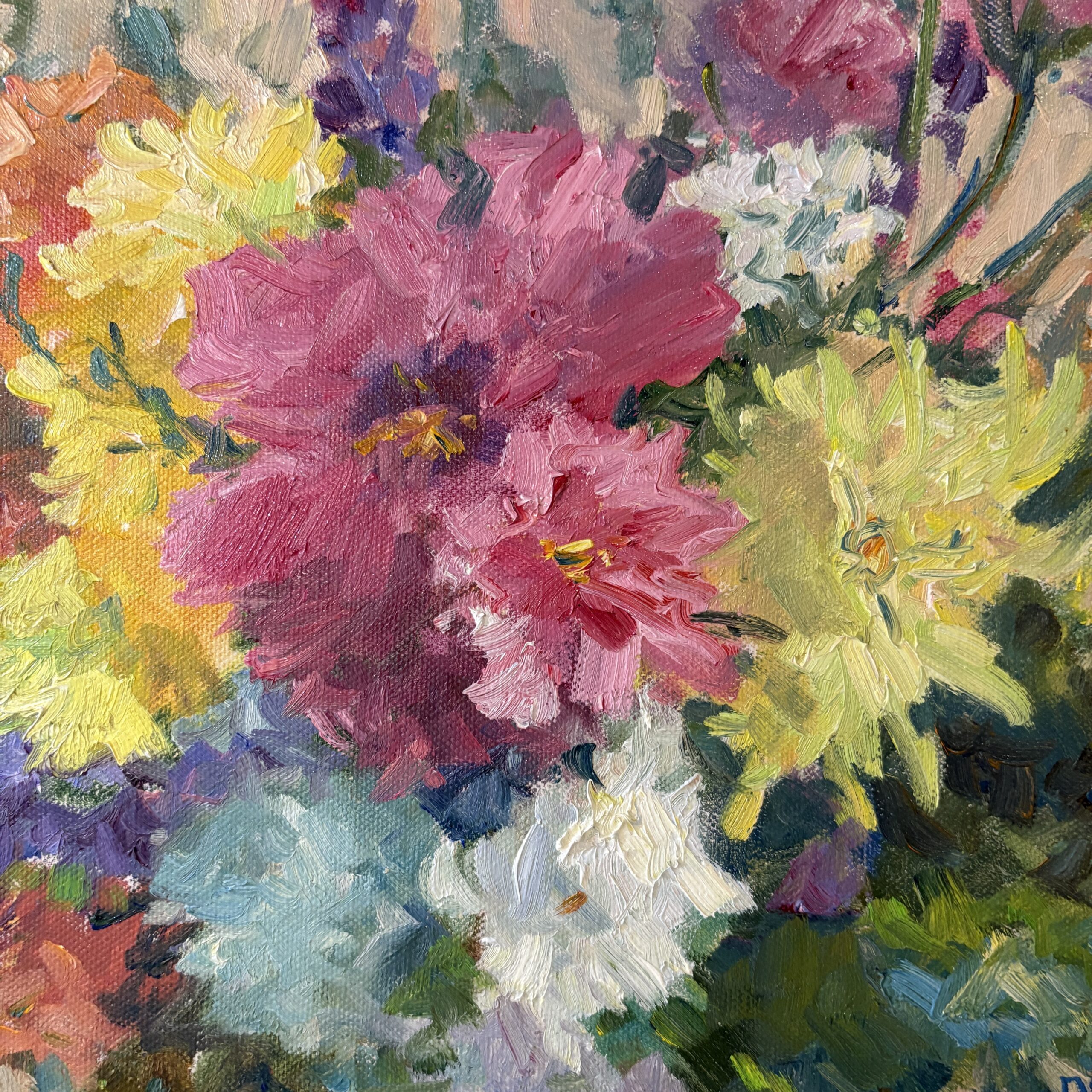 Francine Noreau (1941-2020) "Flower Garden" Original