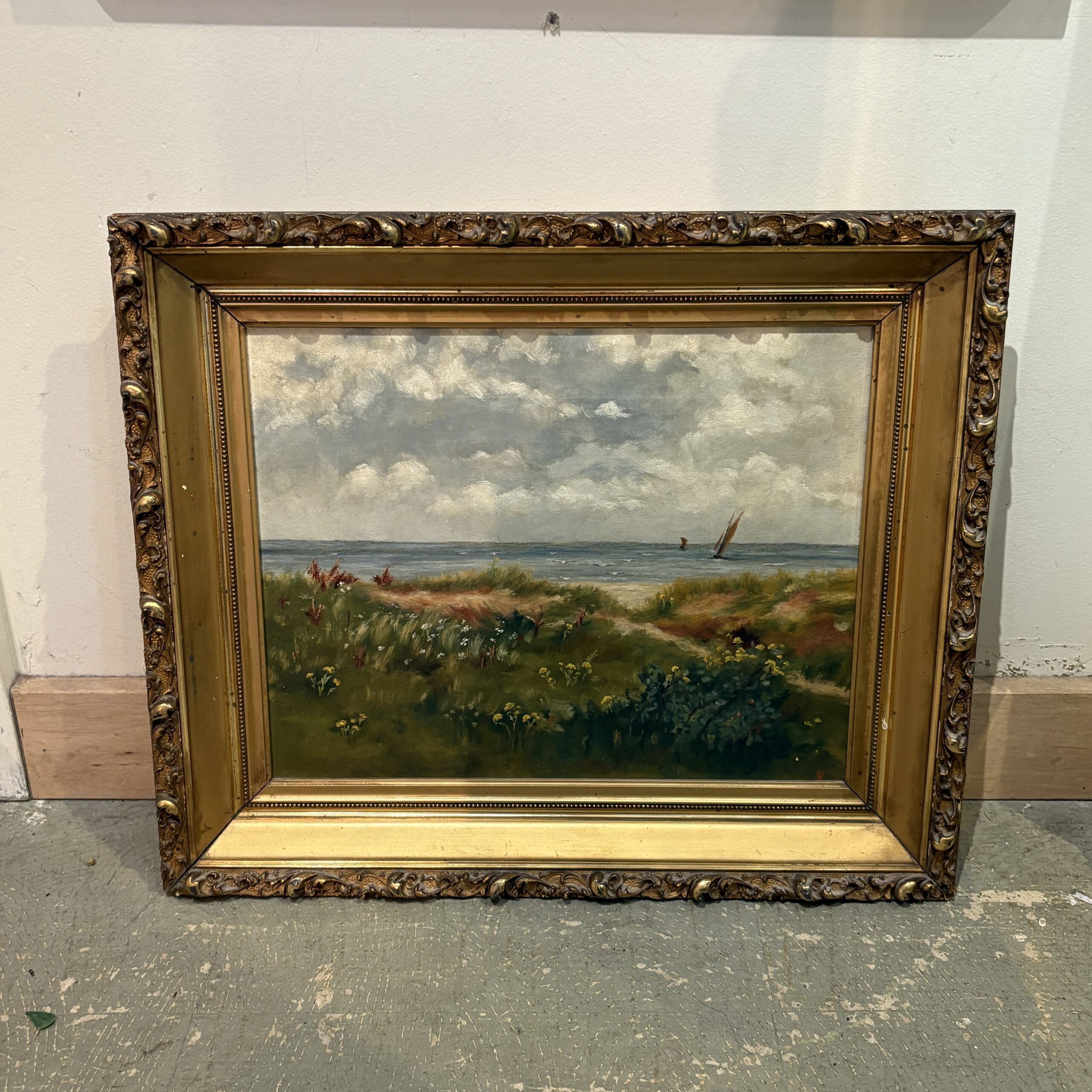 Seascape Oil Painting - Coast Consignment