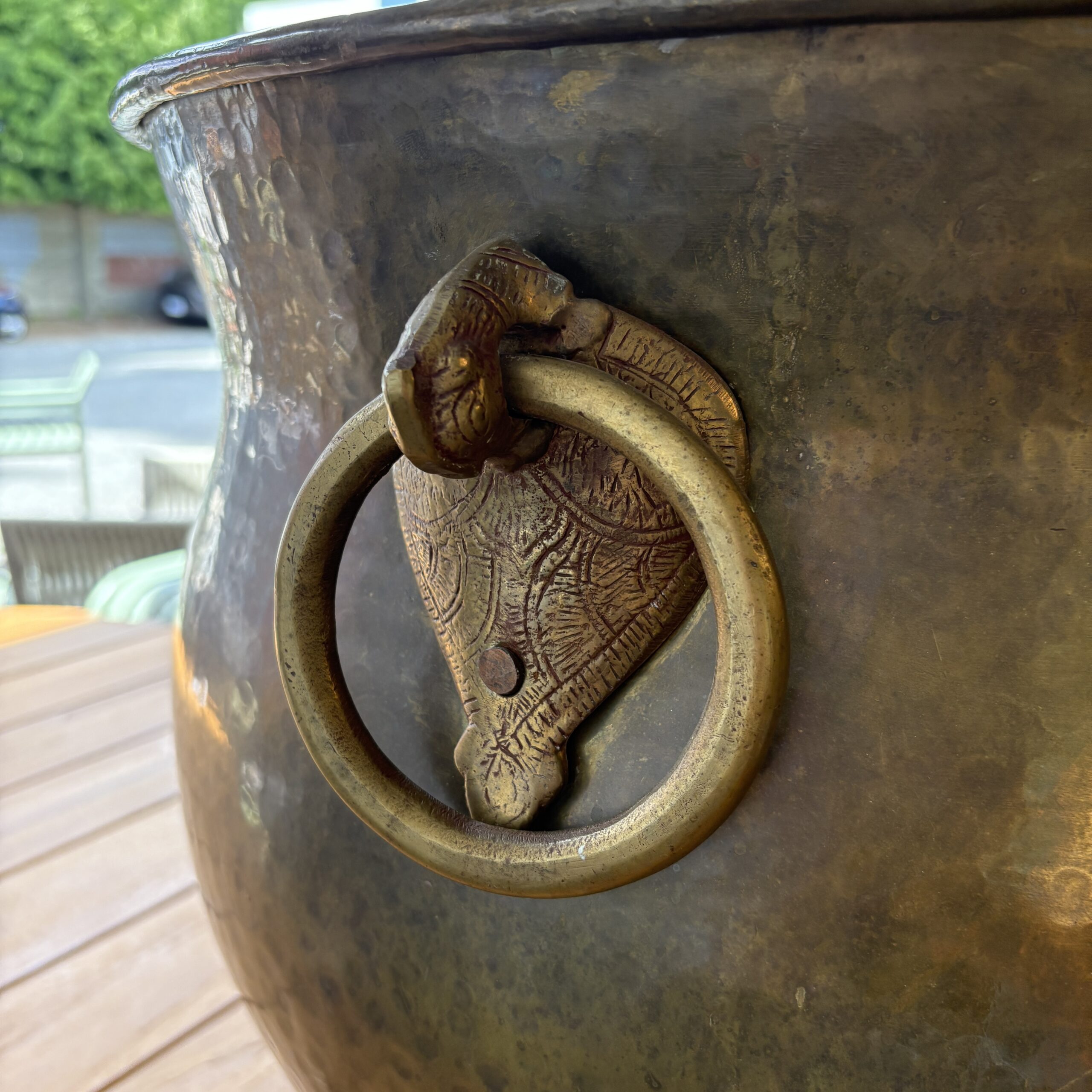 Large Brass Urn - Coast Consignment