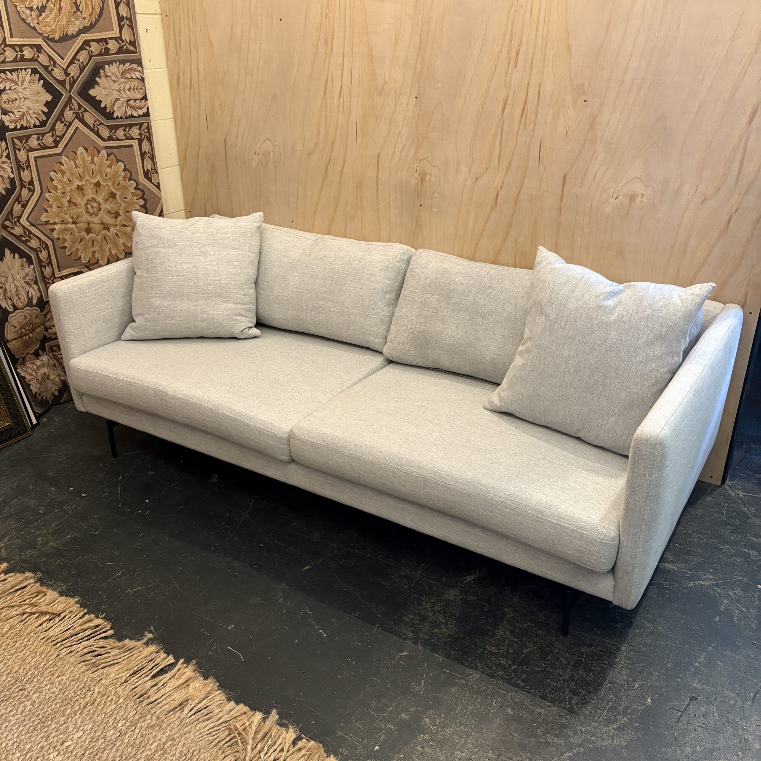 LH 'Gemma' Gray 3-Seater Sofa - Coast Consignment