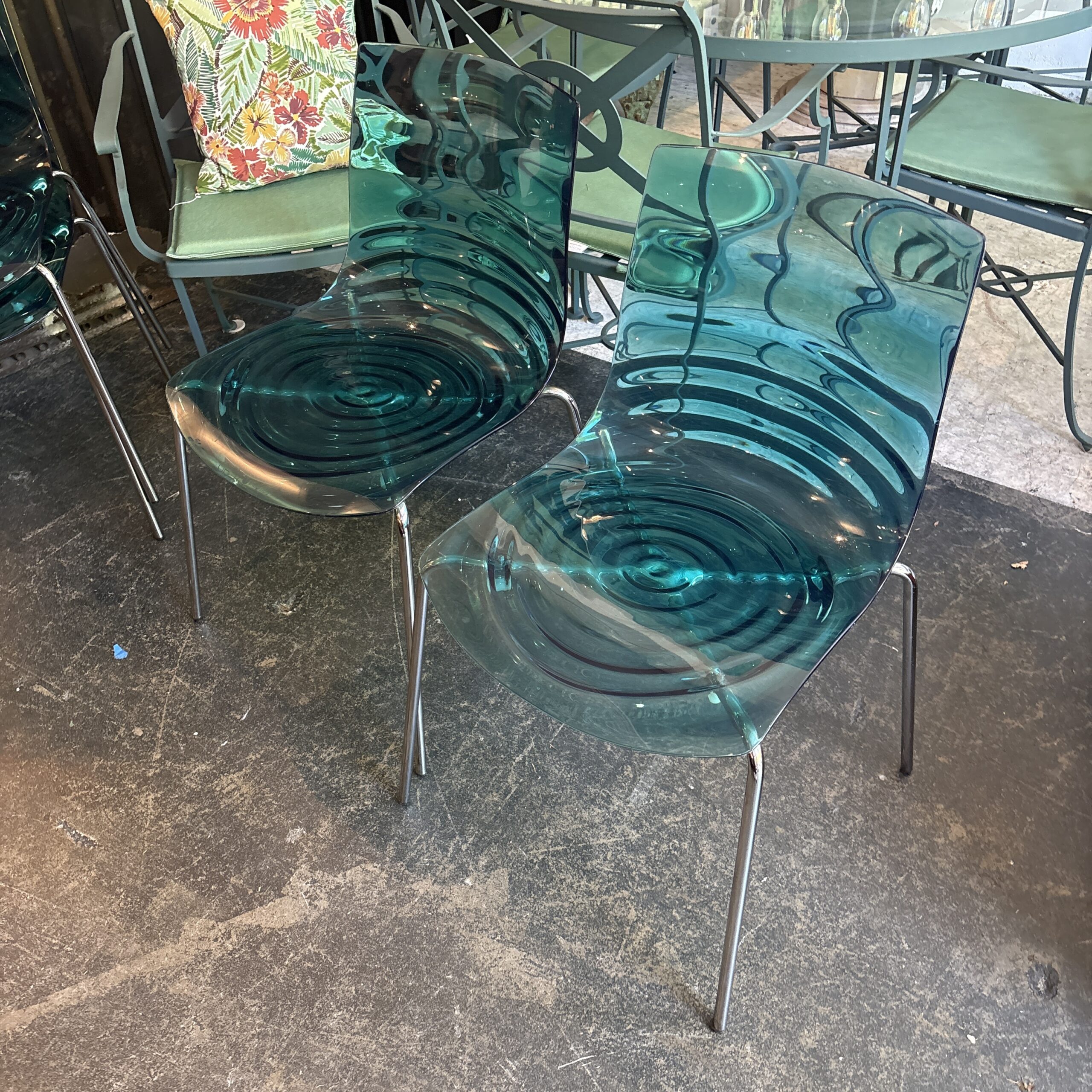 Set of 4 Calligaris 'L'eau' Chairs - Coast Consignment