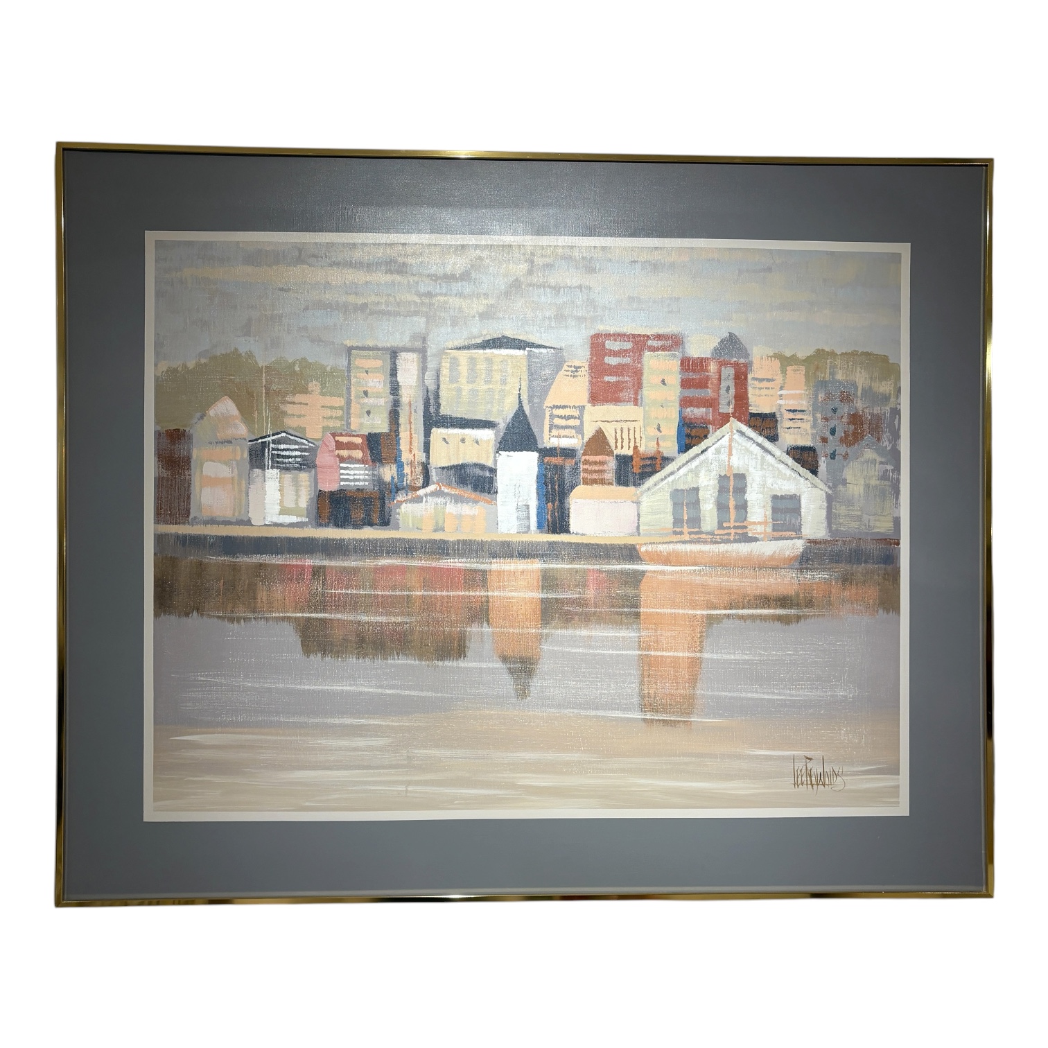 Reflecting Buildings Original Artwork by Lee Reynolds - Coast Consignment