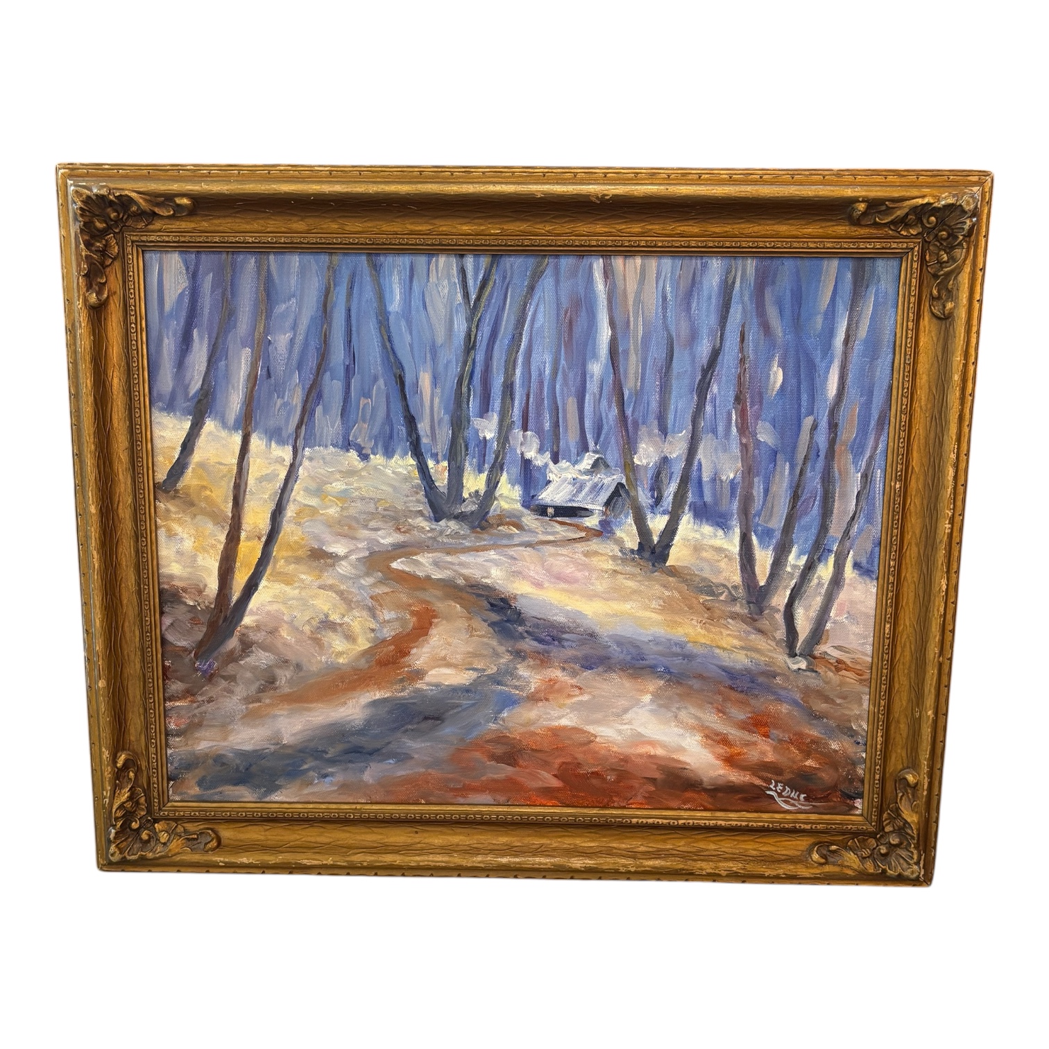 Framed Abstract Signed by Leduc - Coast Consignment
