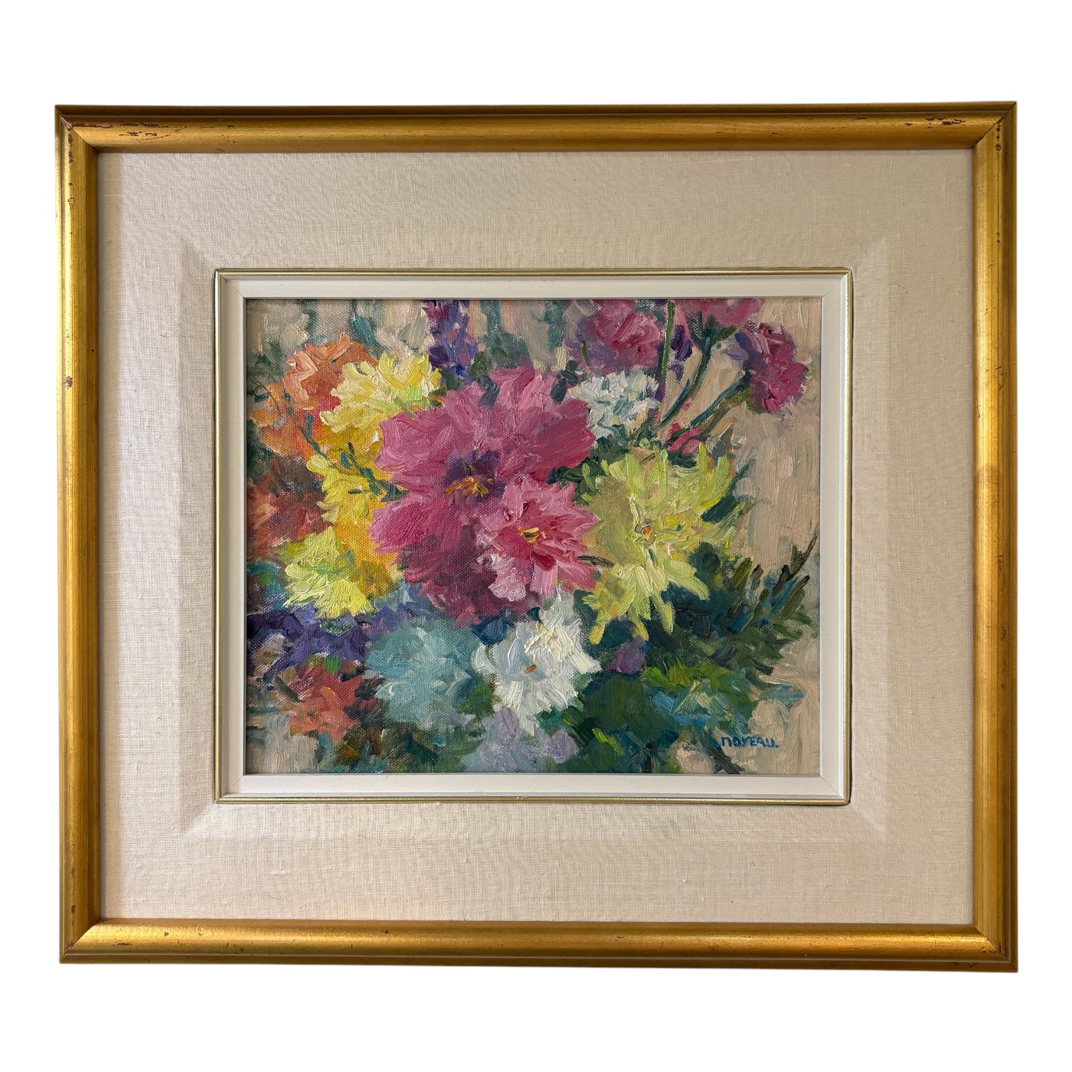 Francine Noreau (1941-2020) "Flower Garden" Original - Coast Consignment - image 1