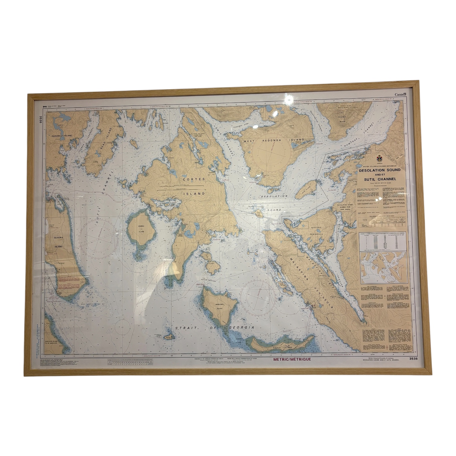 Map of Desolation Sound - Coast Consignment