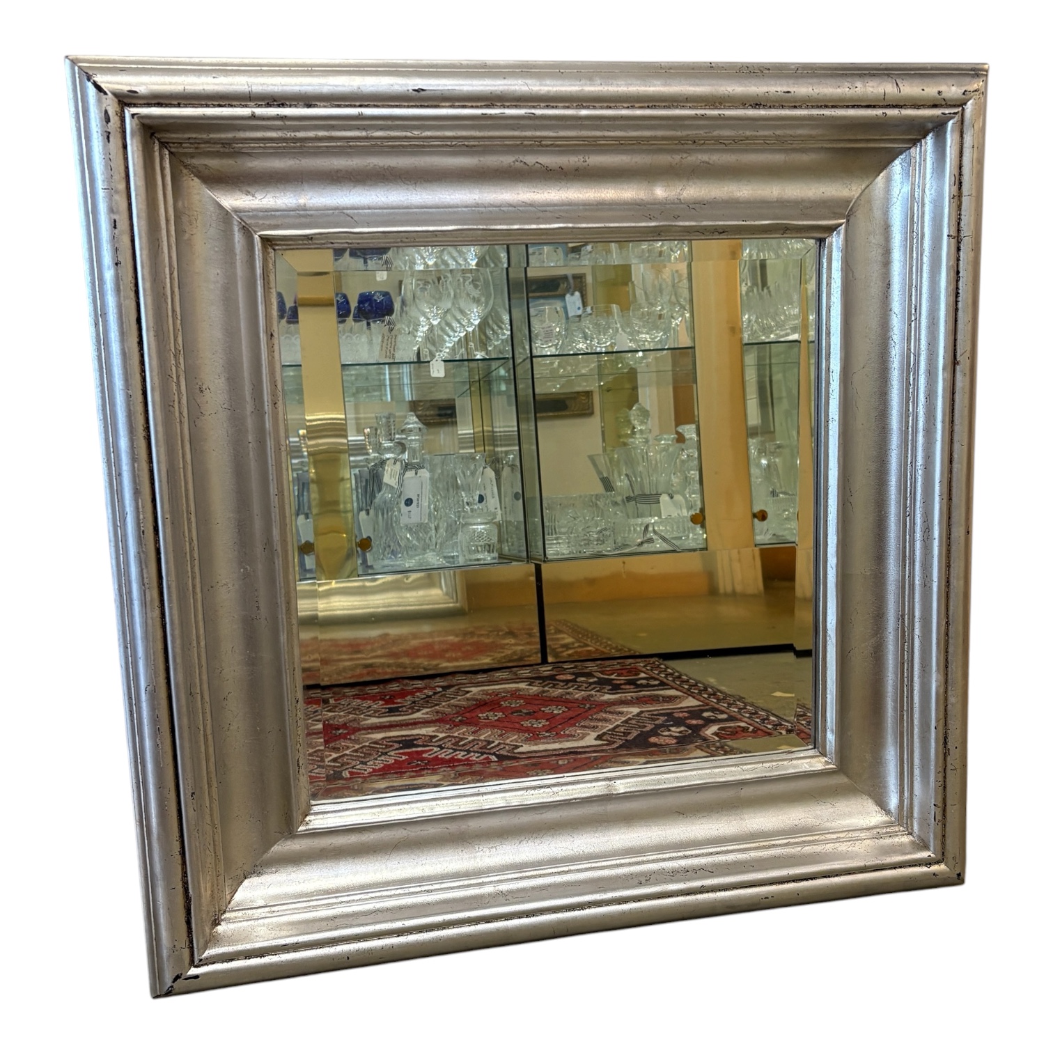 Morris Mirror Square Silver Framed Mirror - Coast Consignment