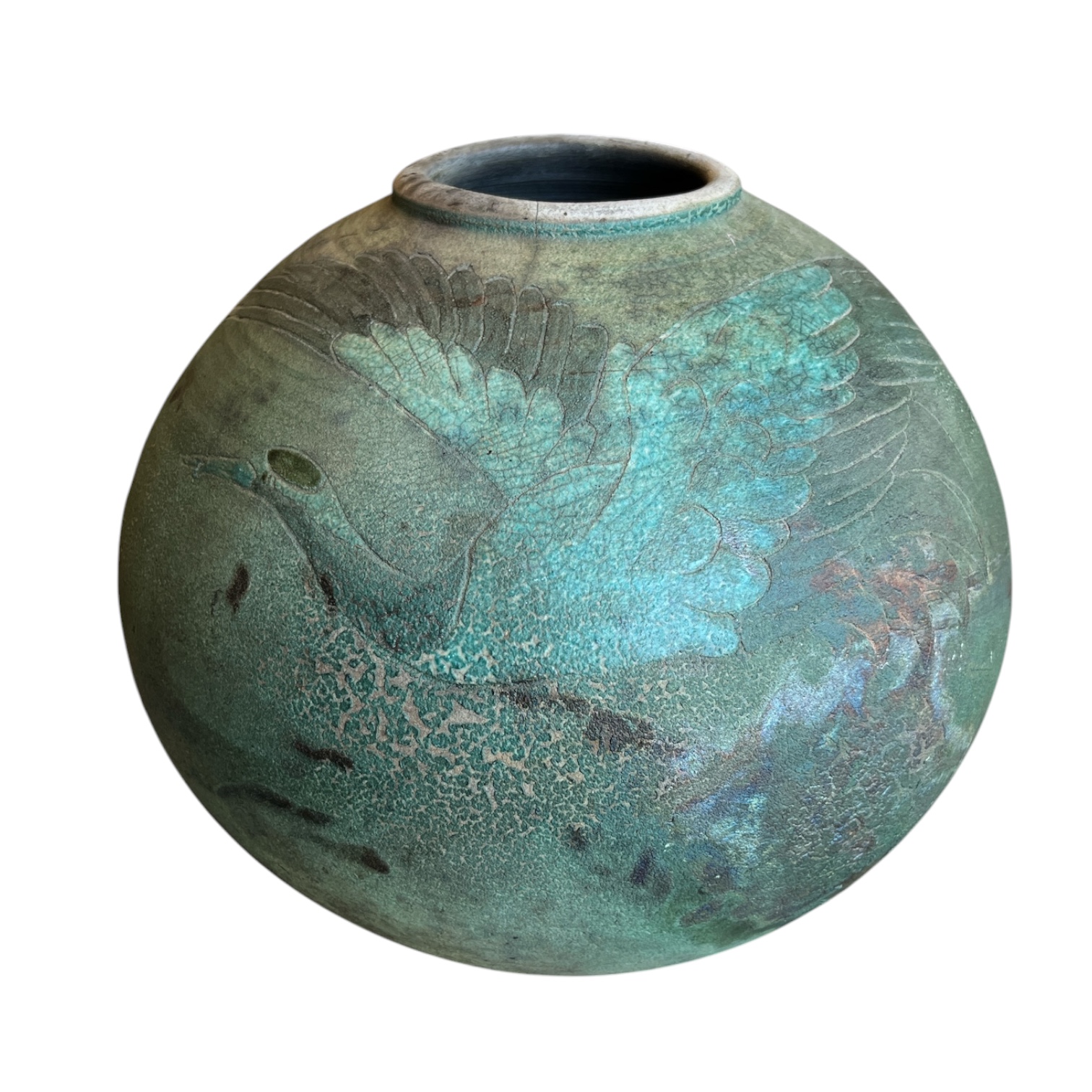 Cathi Jefferson Round Vase - Coast Consignment - image 1