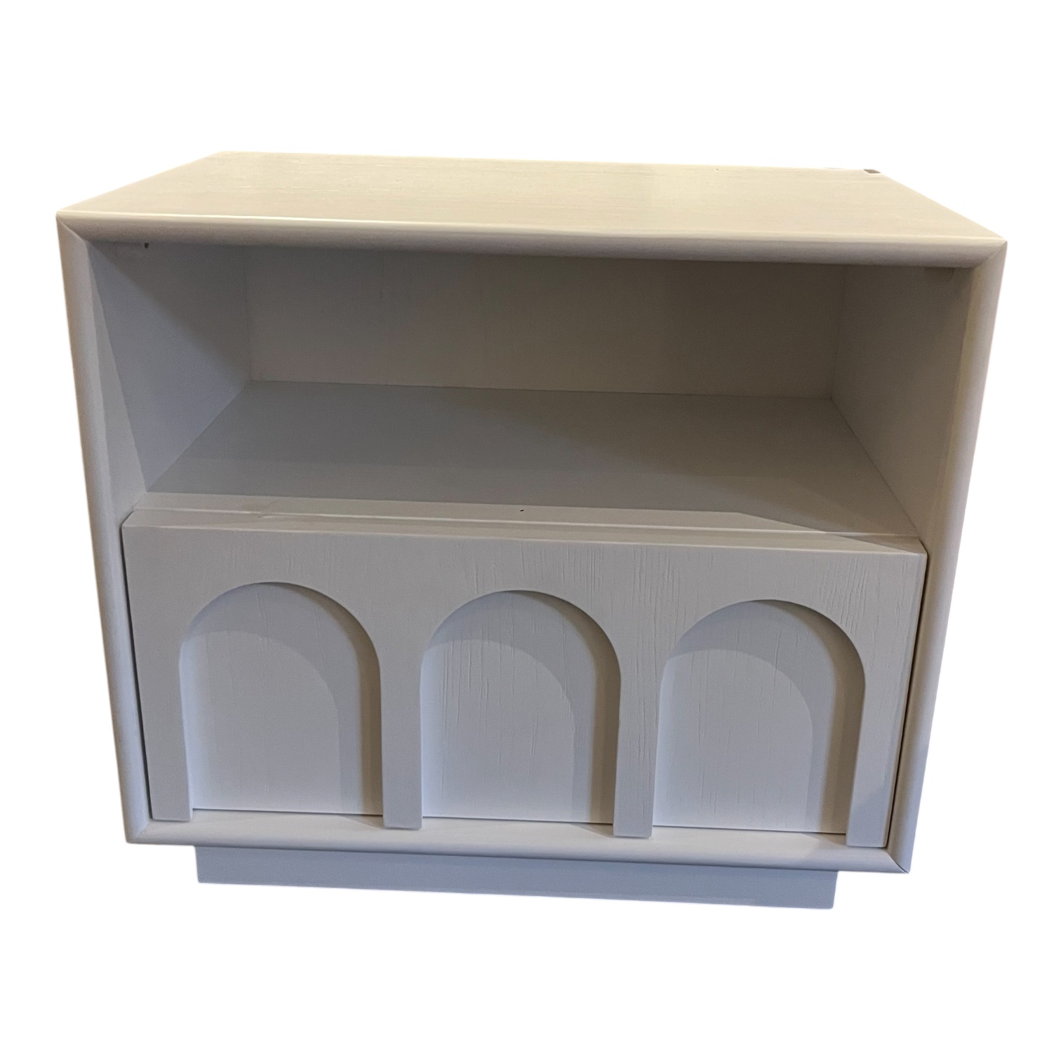 White 1-Drawer Nightstand - Coast Consignment