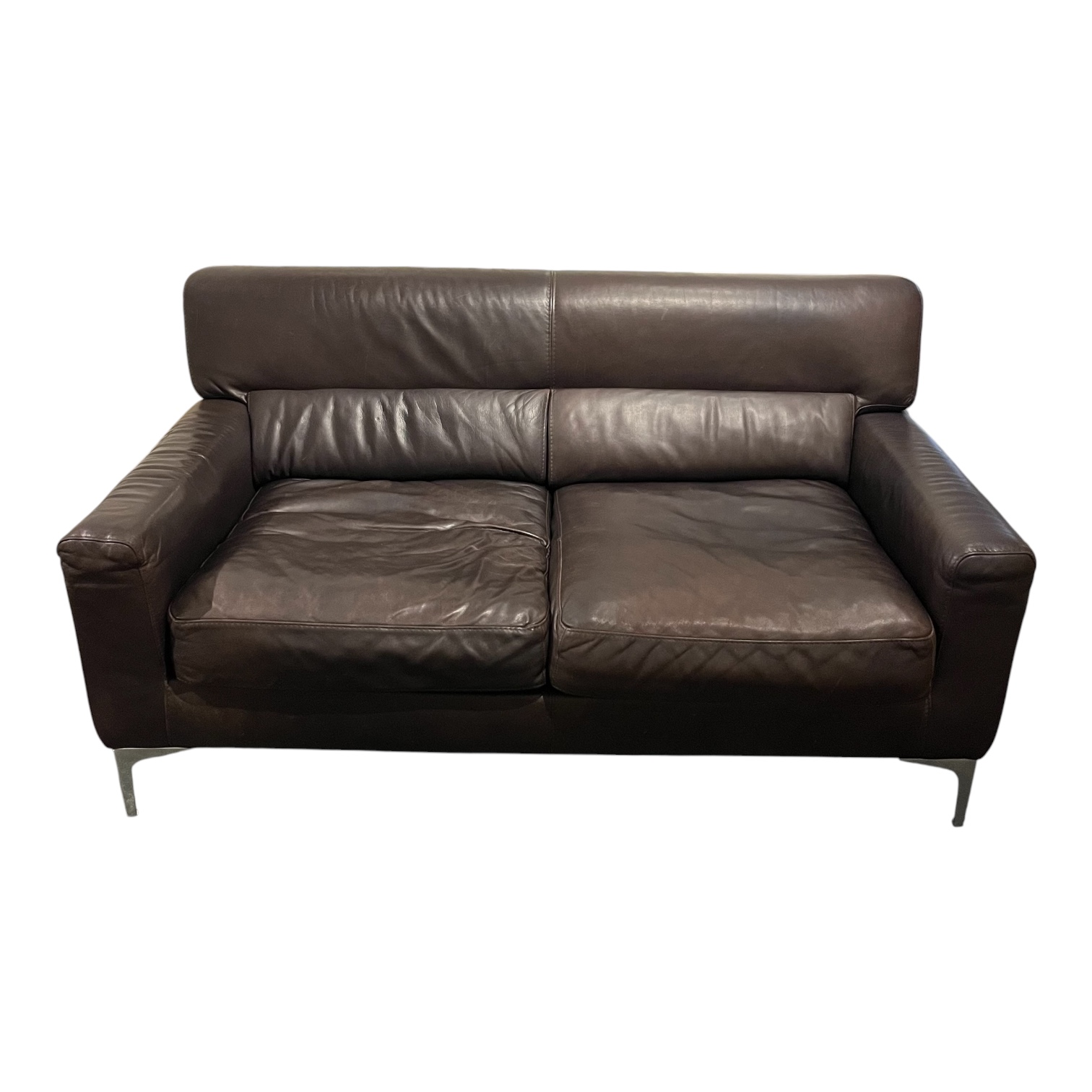 Calia Italia Leather Loveseat - Coast Consignment