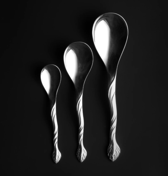Georg Jensen for Arje Griegst Sterling 'Spira' Flatware Set for 8+ - Coast Consignment
