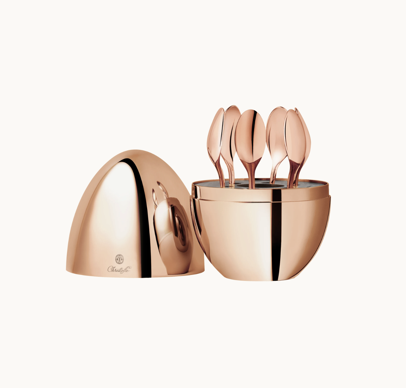 Christofle 'Mood' Rose Gold 6-Piece Espresso Spoon Set - Coast Consignment