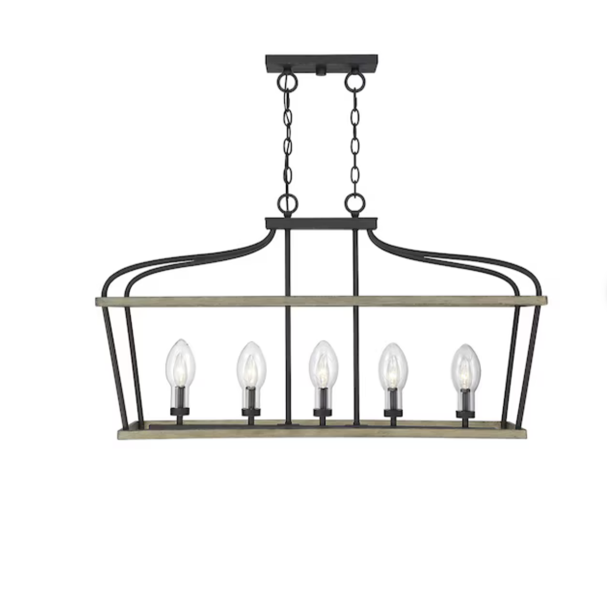 5-Light Weathervane Farmhouse Outdoor Chandelier - Coast Consignment - image 1