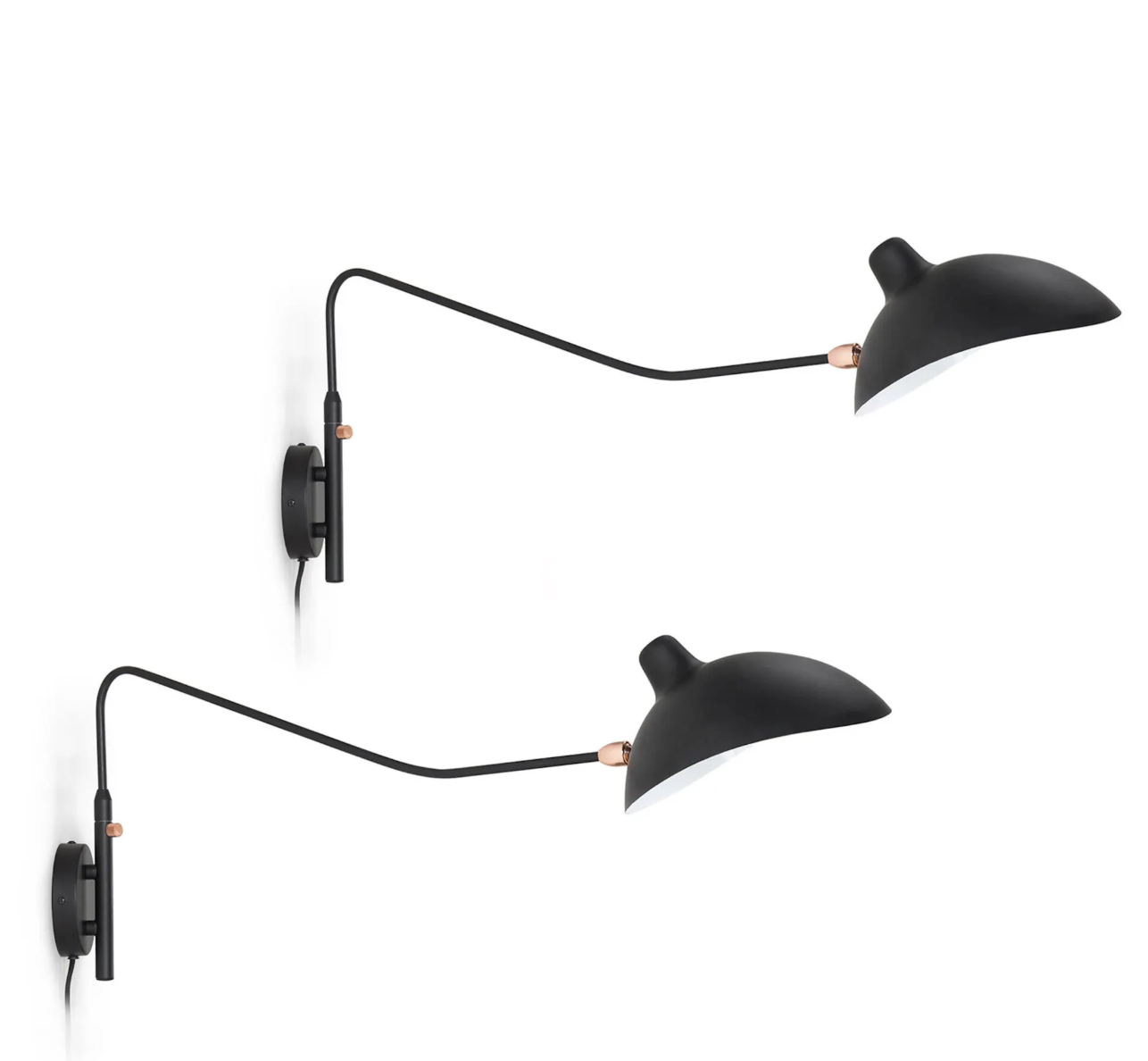 Pair of Black Sconces - Coast Consignment - image 1