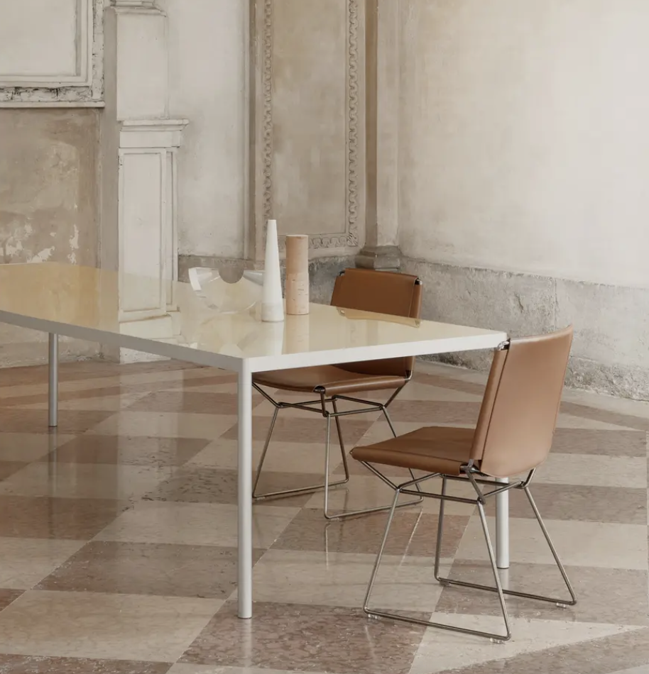 Set of 6 MDF Italia 'Neil' Leather Dining Chairs