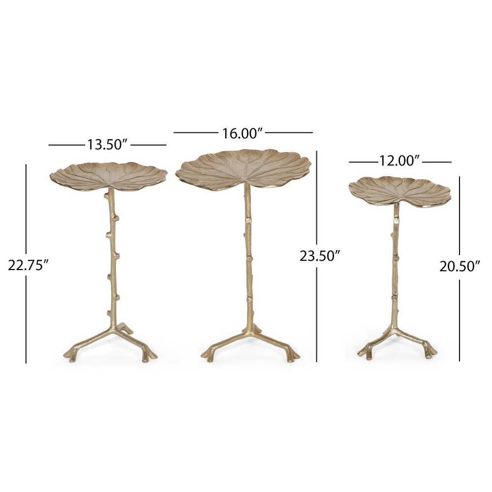 Christopher Knight Set of 3 Lily Pad Side Tables - Coast Consignment