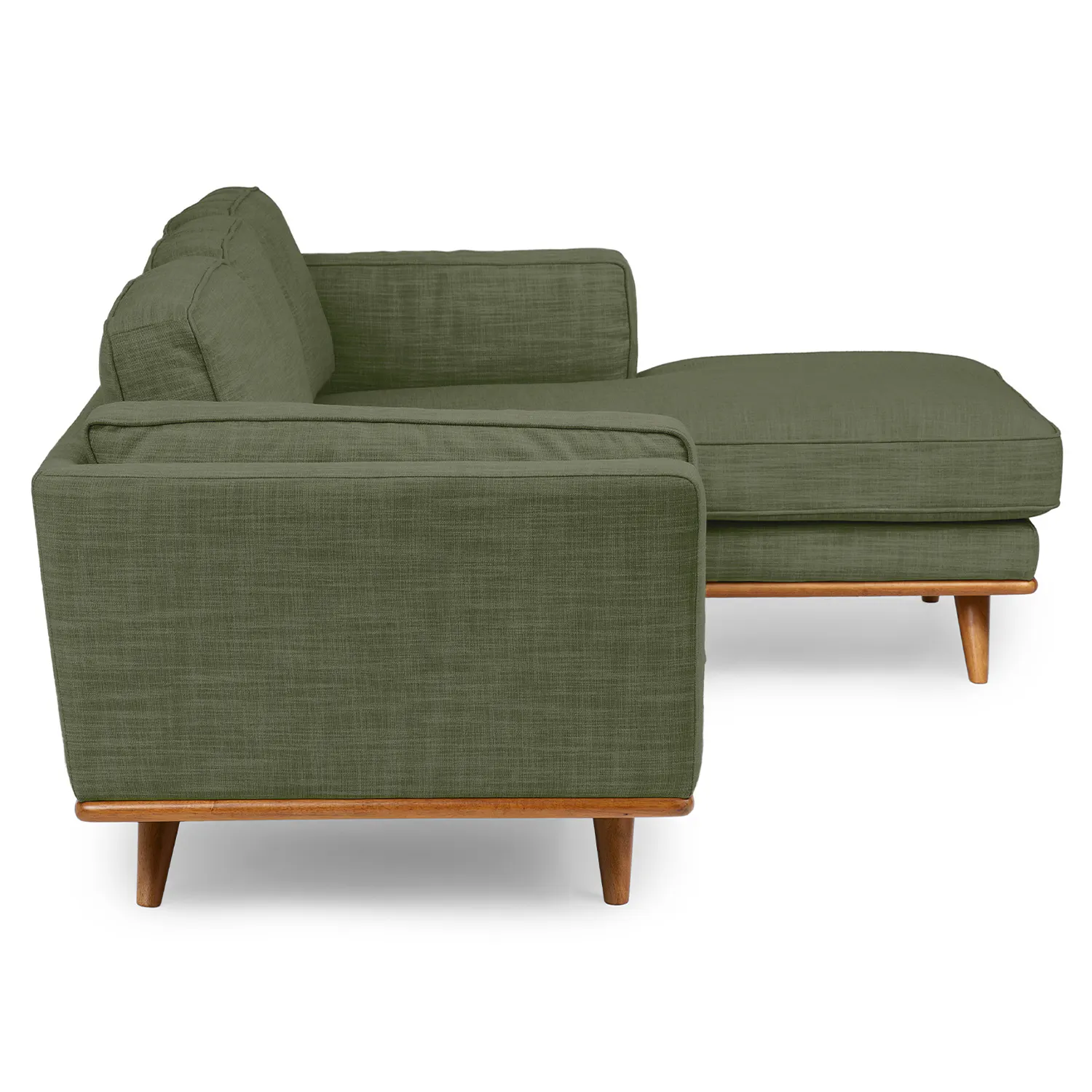Olio Green 93" Right Sectional - Coast Consignment