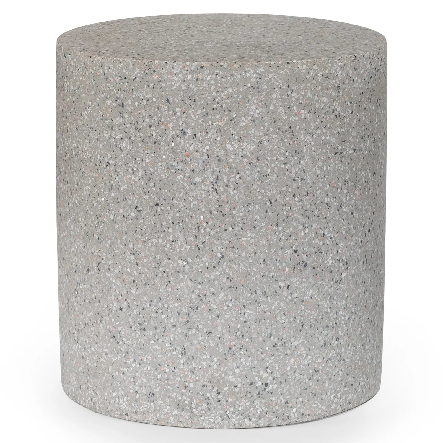 Grey Terrazzo Stool/Table - Coast Consignment