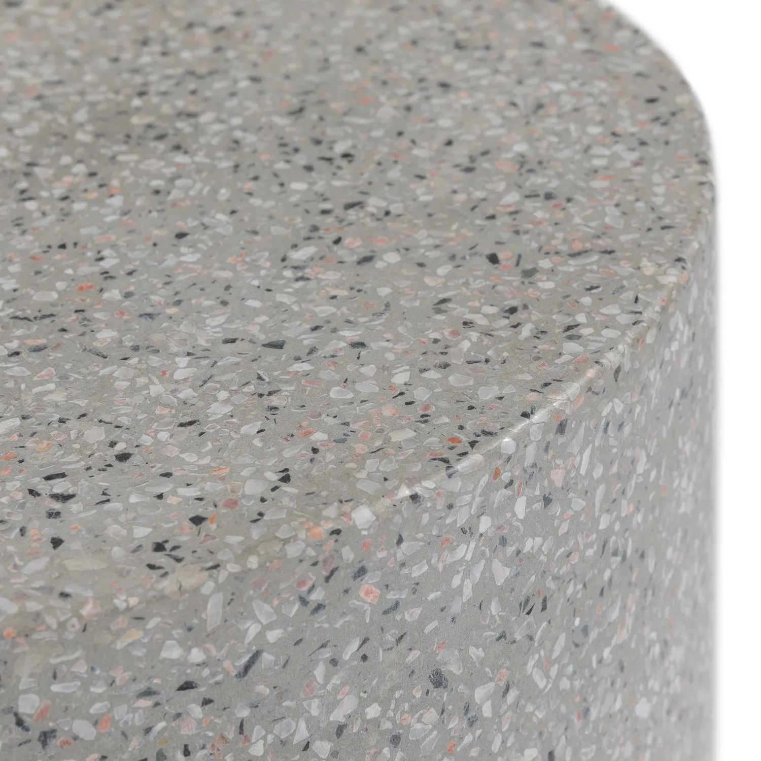 Grey Terrazzo Stool/Table - Coast Consignment