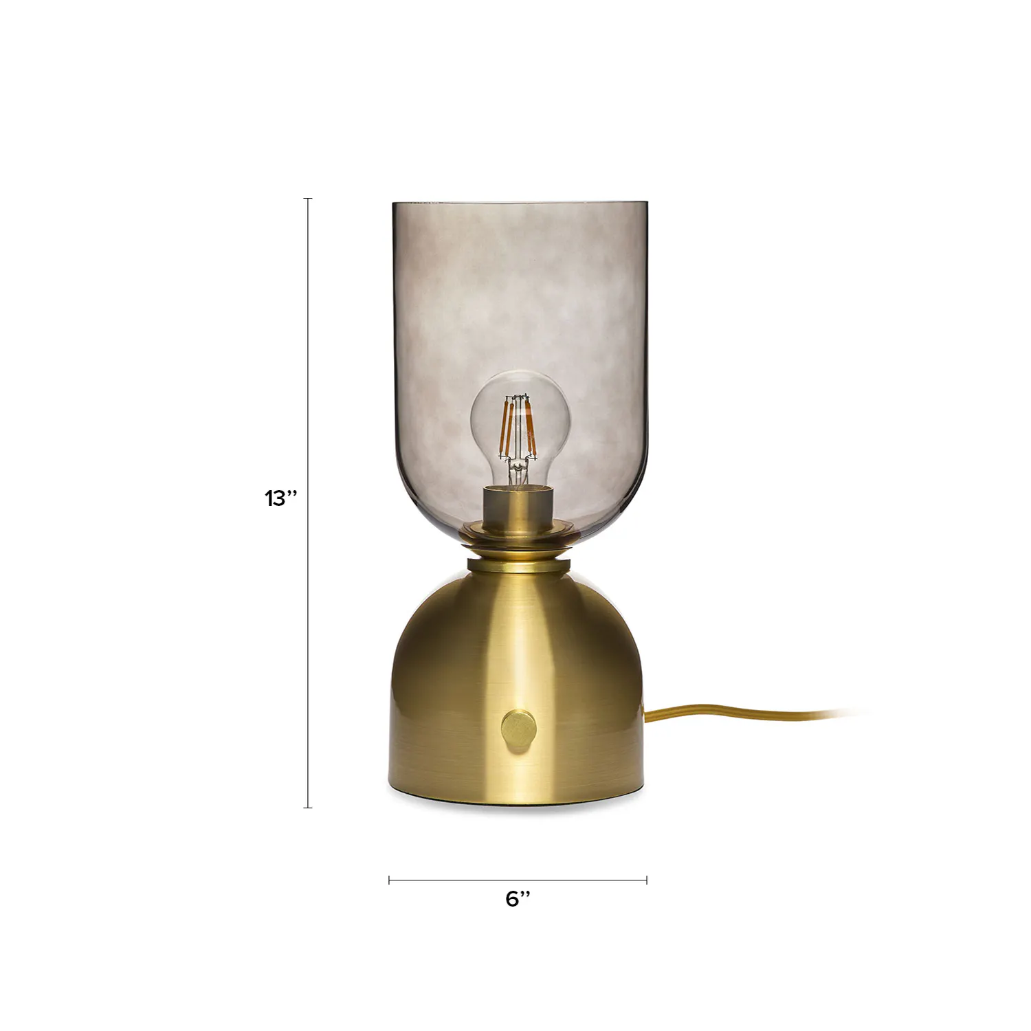 Small Brass Table Lamp - Coast Consignment