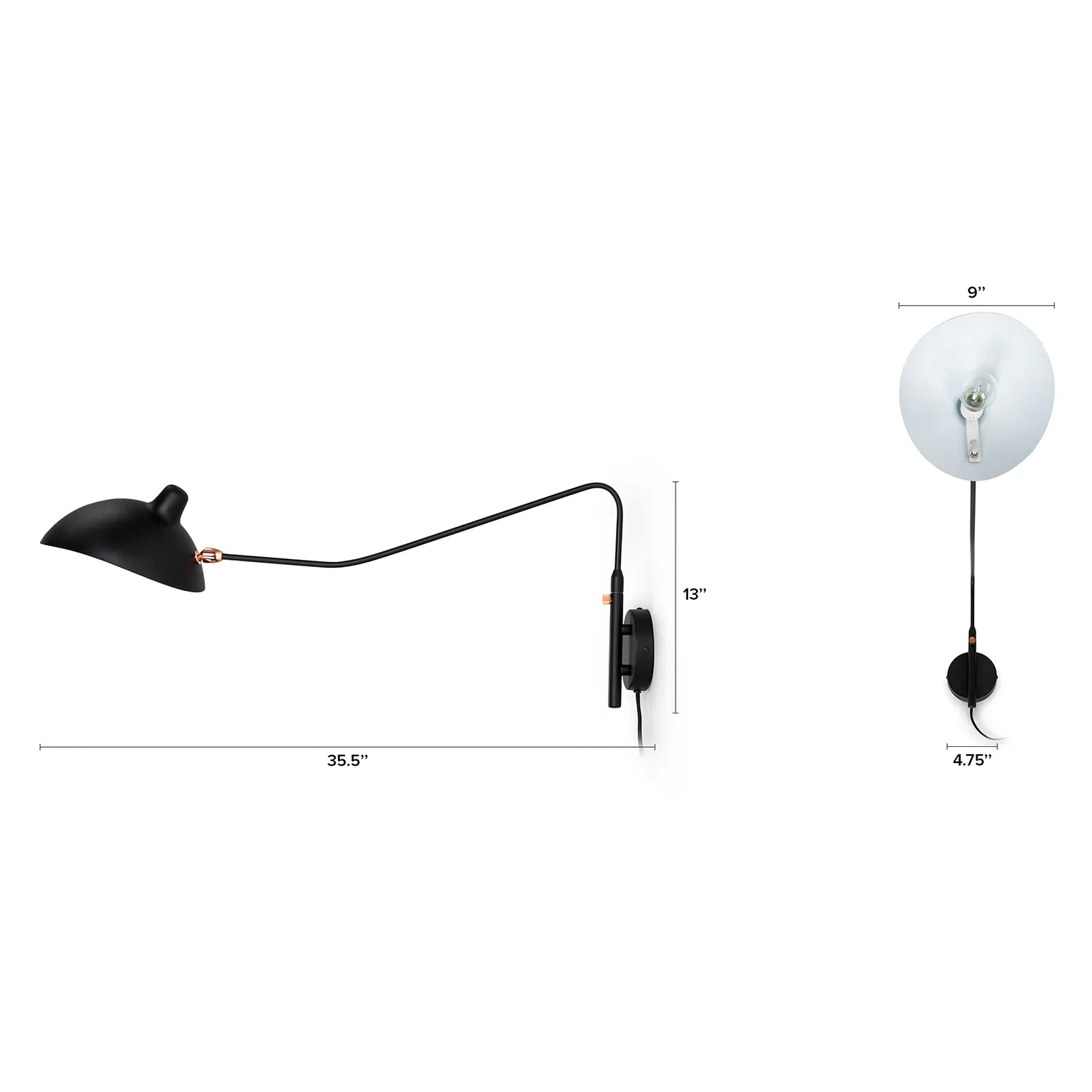 Pair of Black Sconces - Coast Consignment