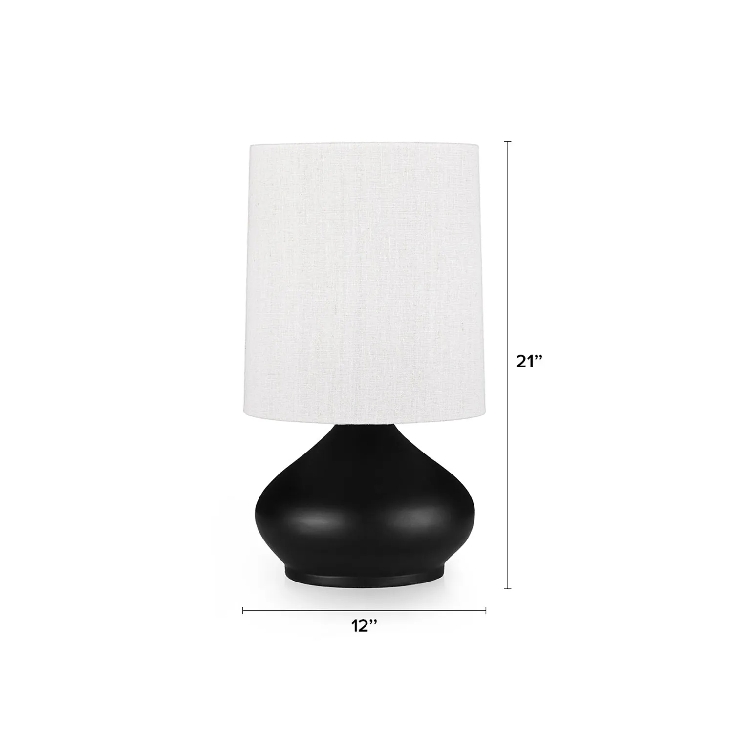 Black Table Lamp - Coast Consignment