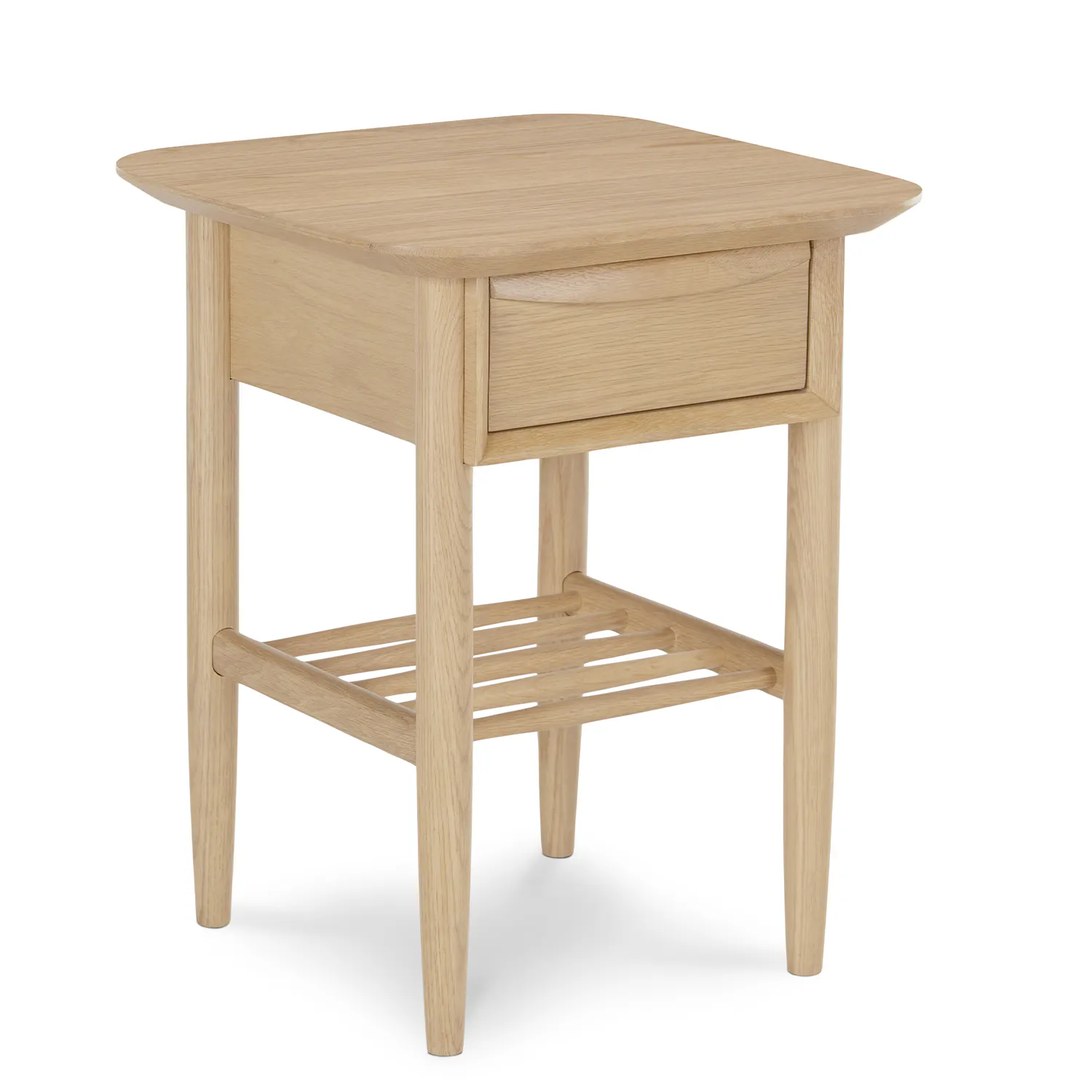 White Oak Storage Side Table - Coast Consignment