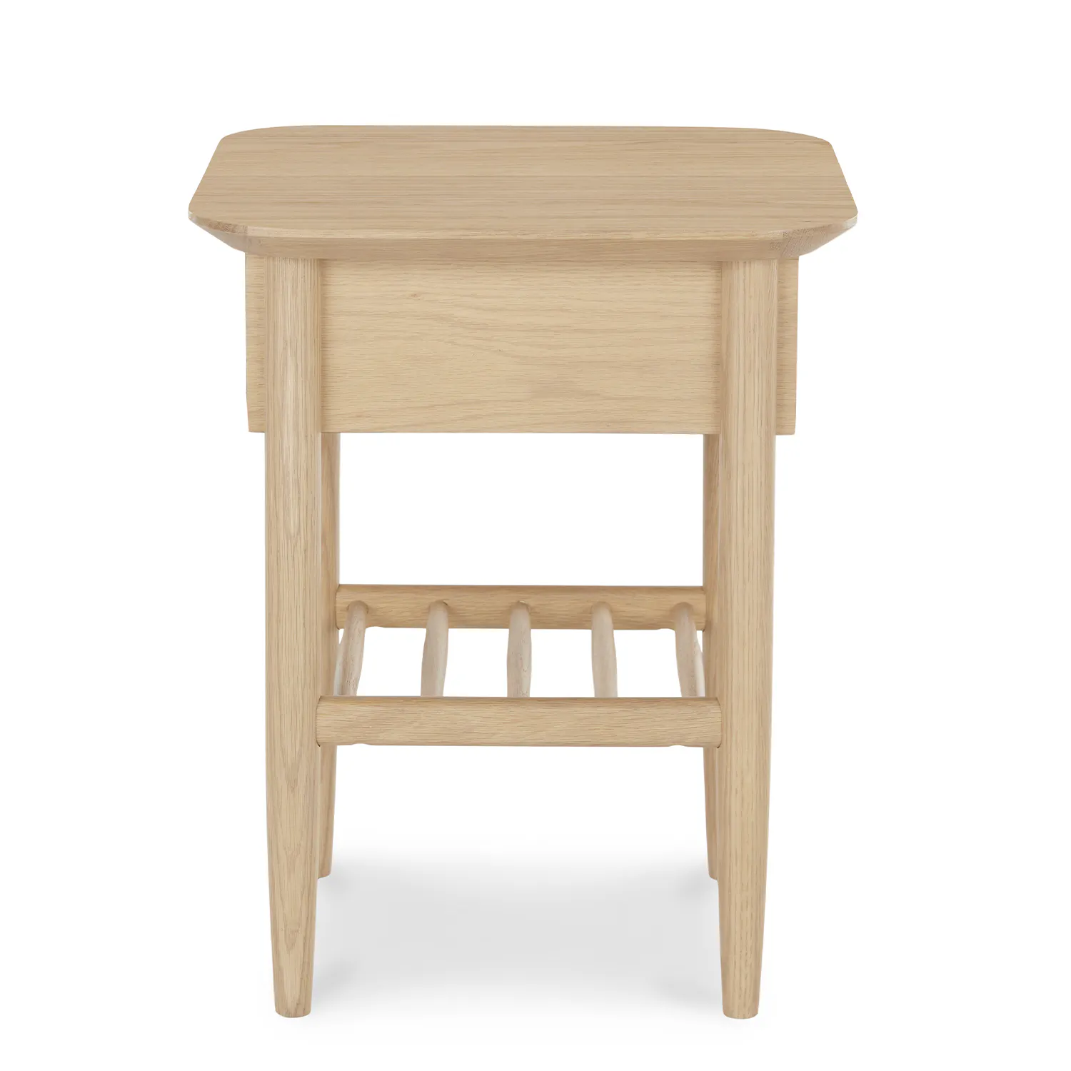 White Oak Storage Side Table - Coast Consignment