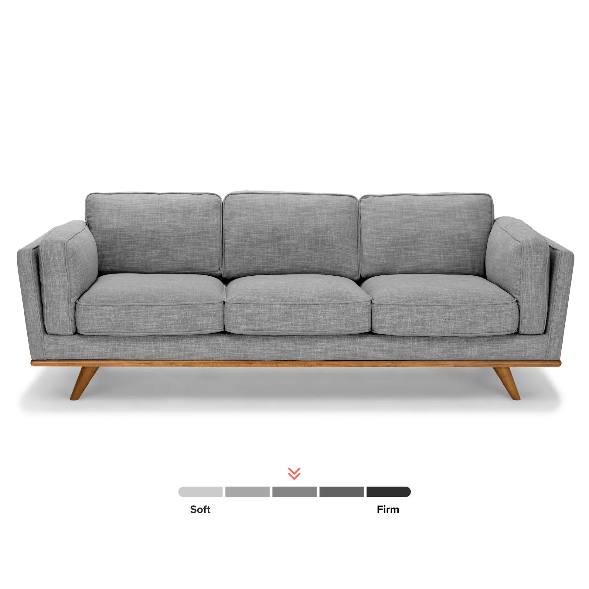 Article Timber 90" Sofa in Pebble Gray