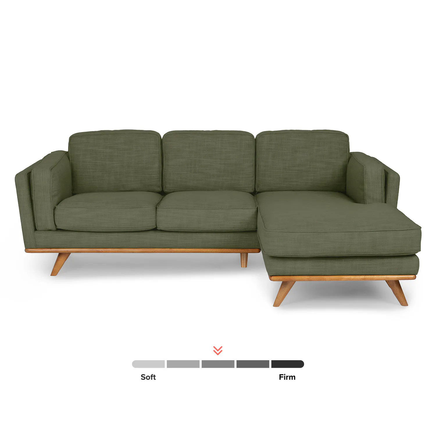 Olio Green 93" Right Sectional - Coast Consignment