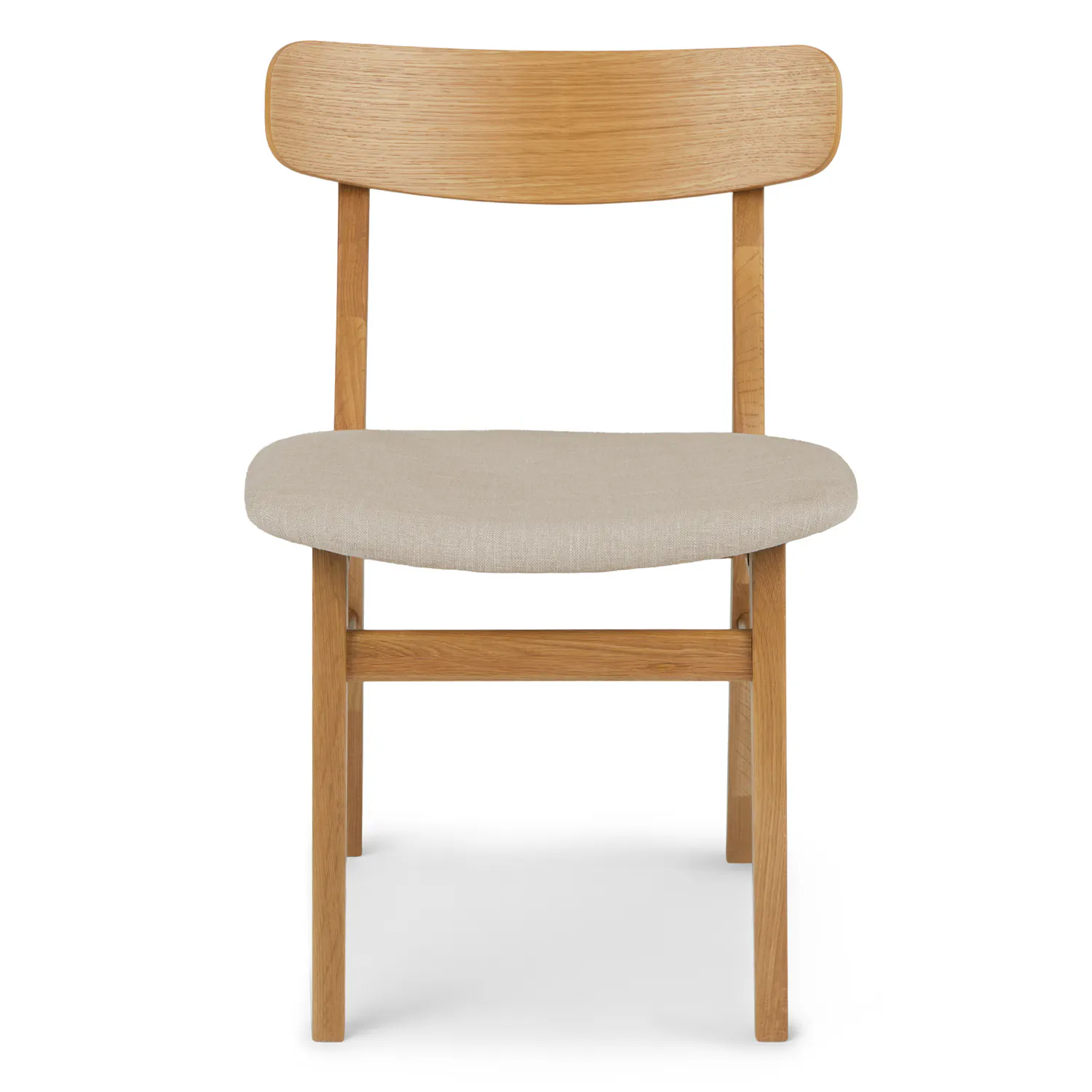 Set of 8 Oak &amp; Welsh Taupe Dining Chairs - Coast Consignment