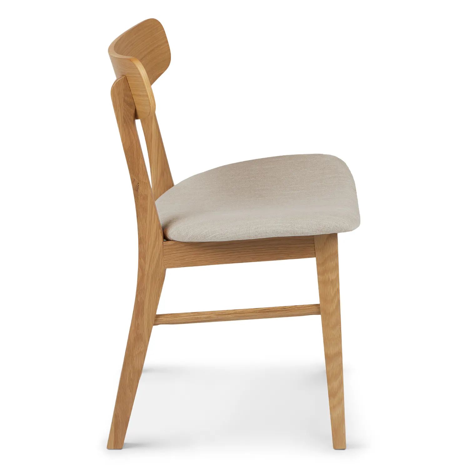 Set of 8 Oak &amp; Welsh Taupe Dining Chairs - Coast Consignment