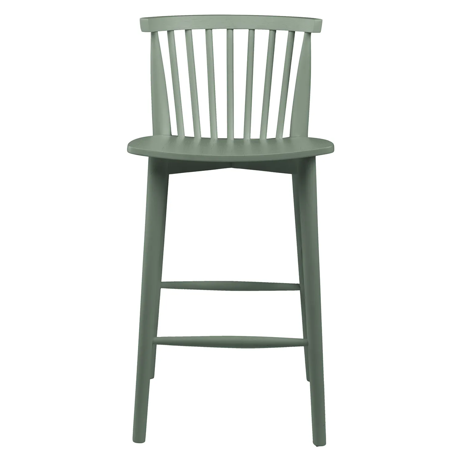Pair of Norfolk Green Counter Stools
