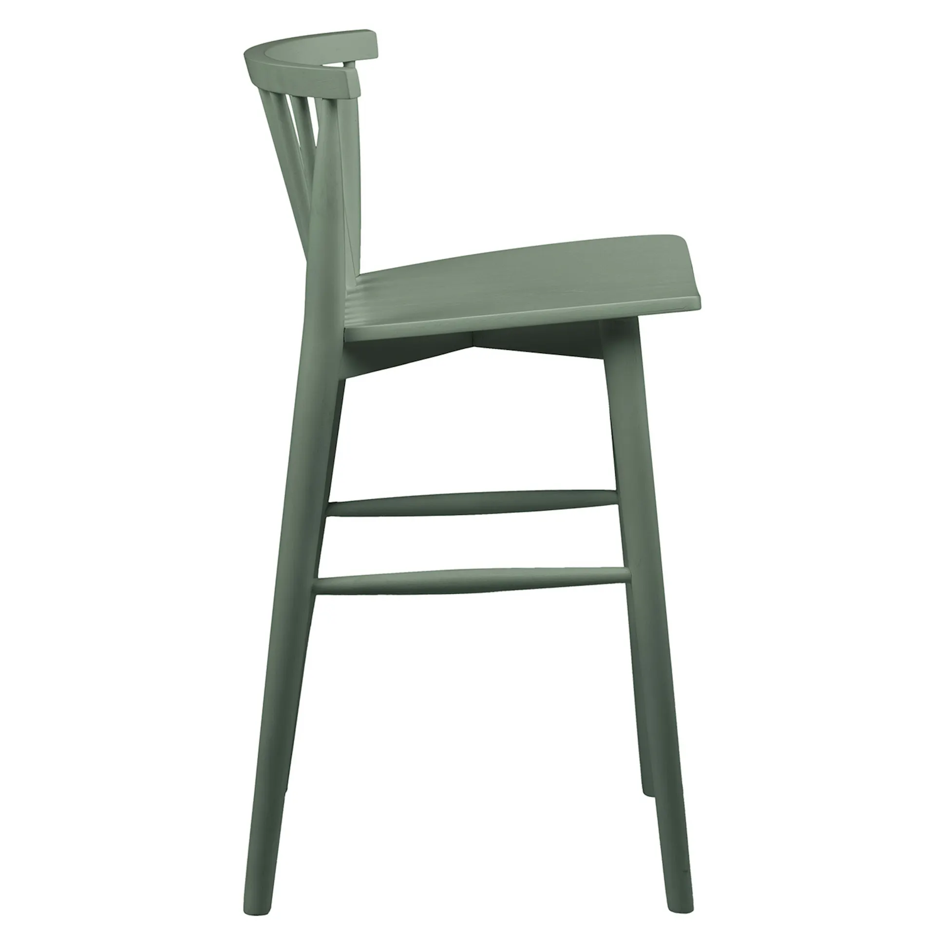 Pair of Norfolk Green Counter Stools