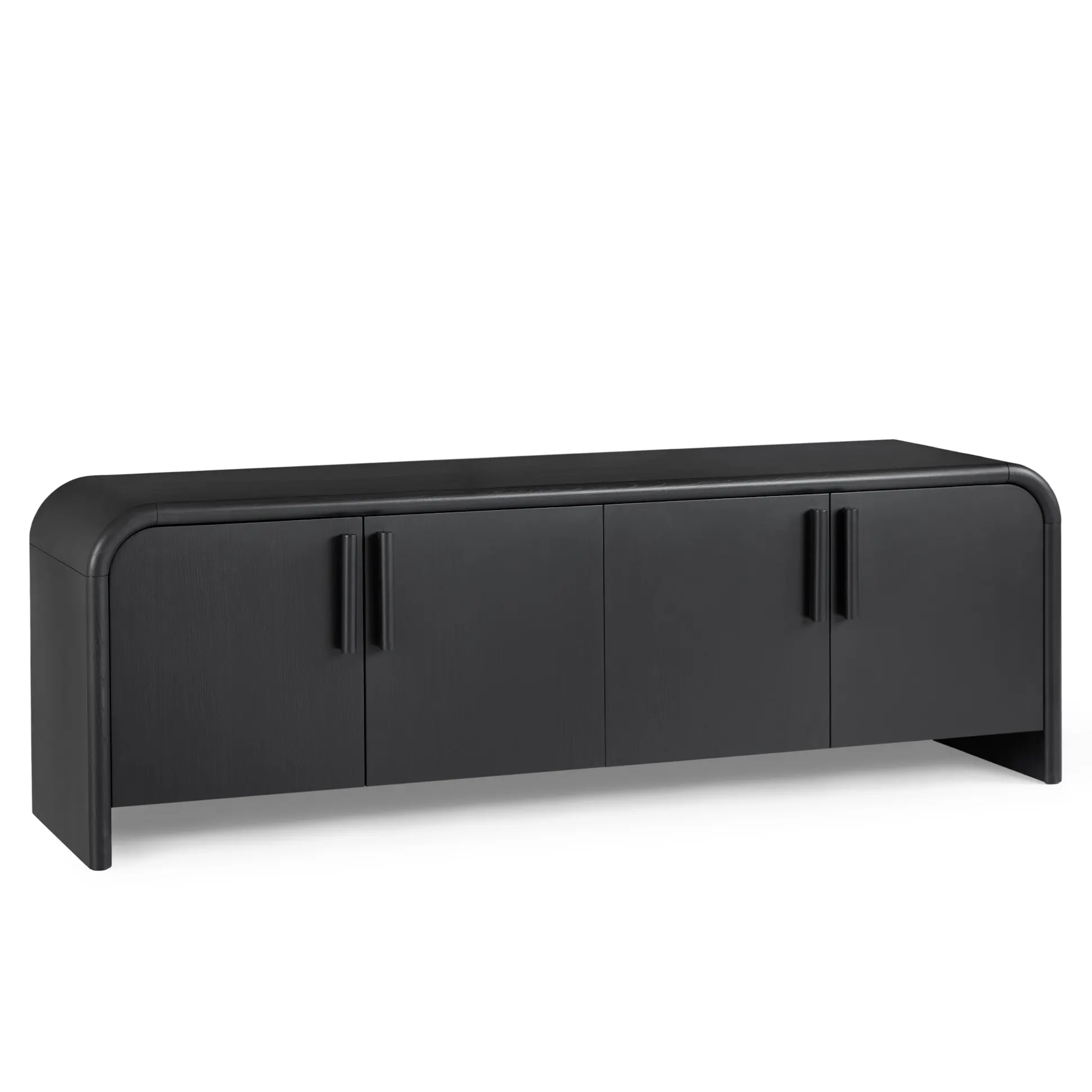 Black Ash 140" Media Unit - Coast Consignment - image 1