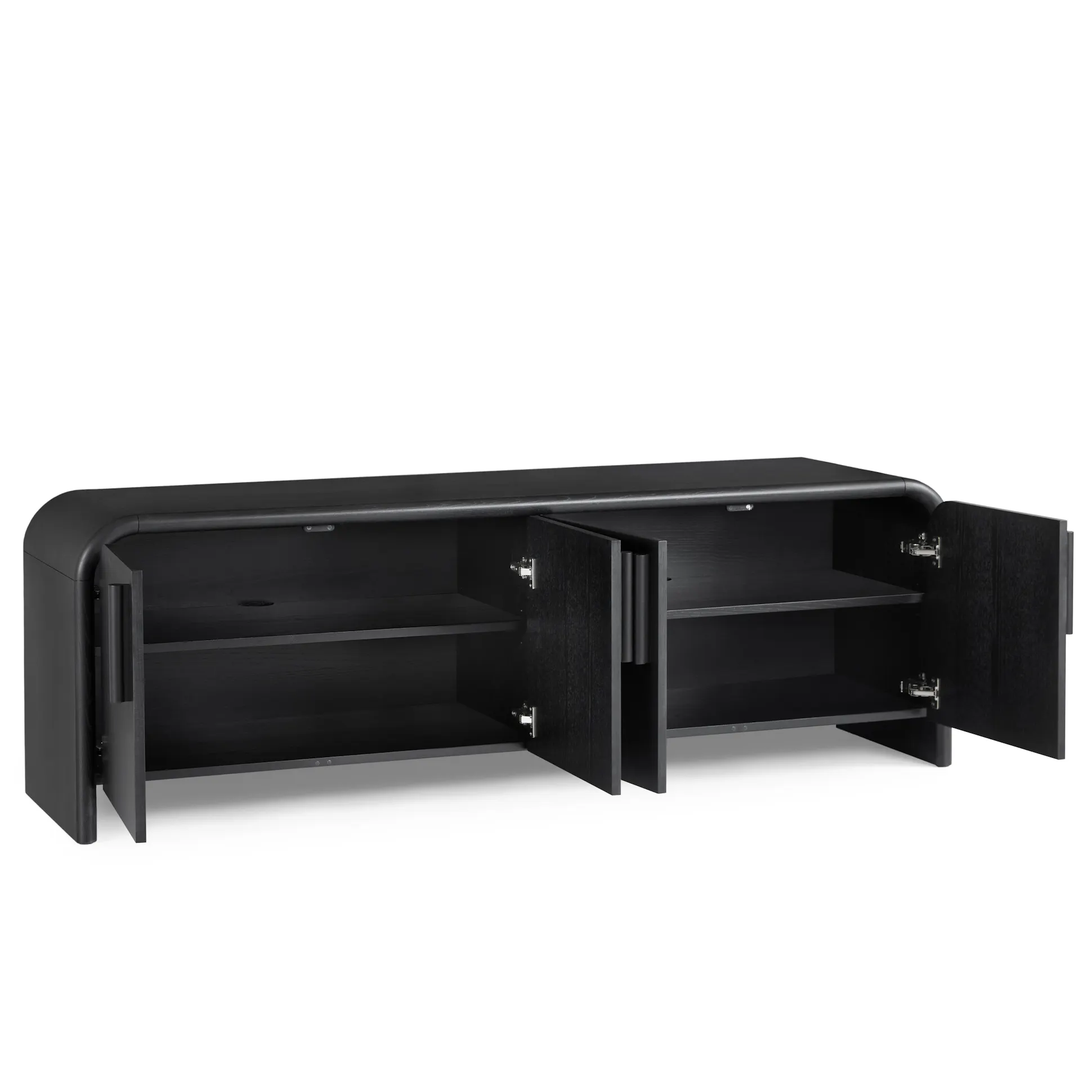 Black Ash 140" Media Unit - Coast Consignment