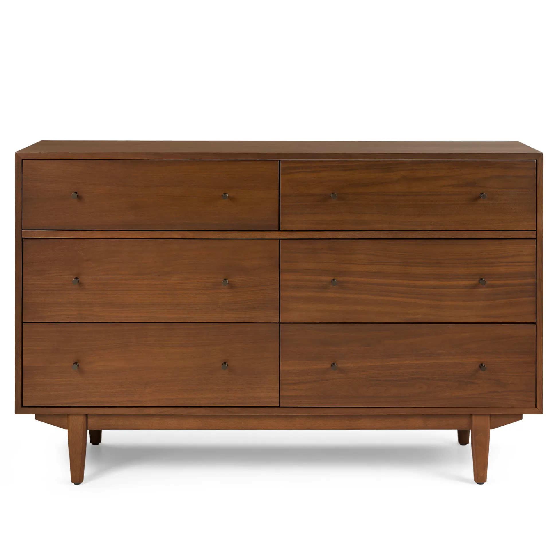 Walnut 6-Drawer Double Dresser - Coast Consignment