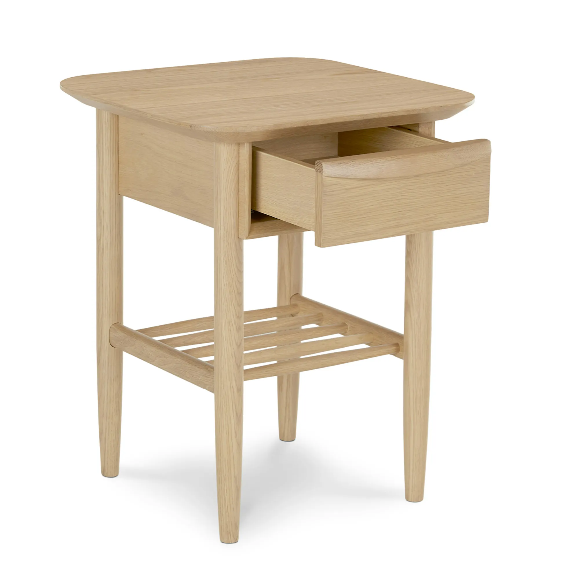 White Oak Storage Side Table - Coast Consignment