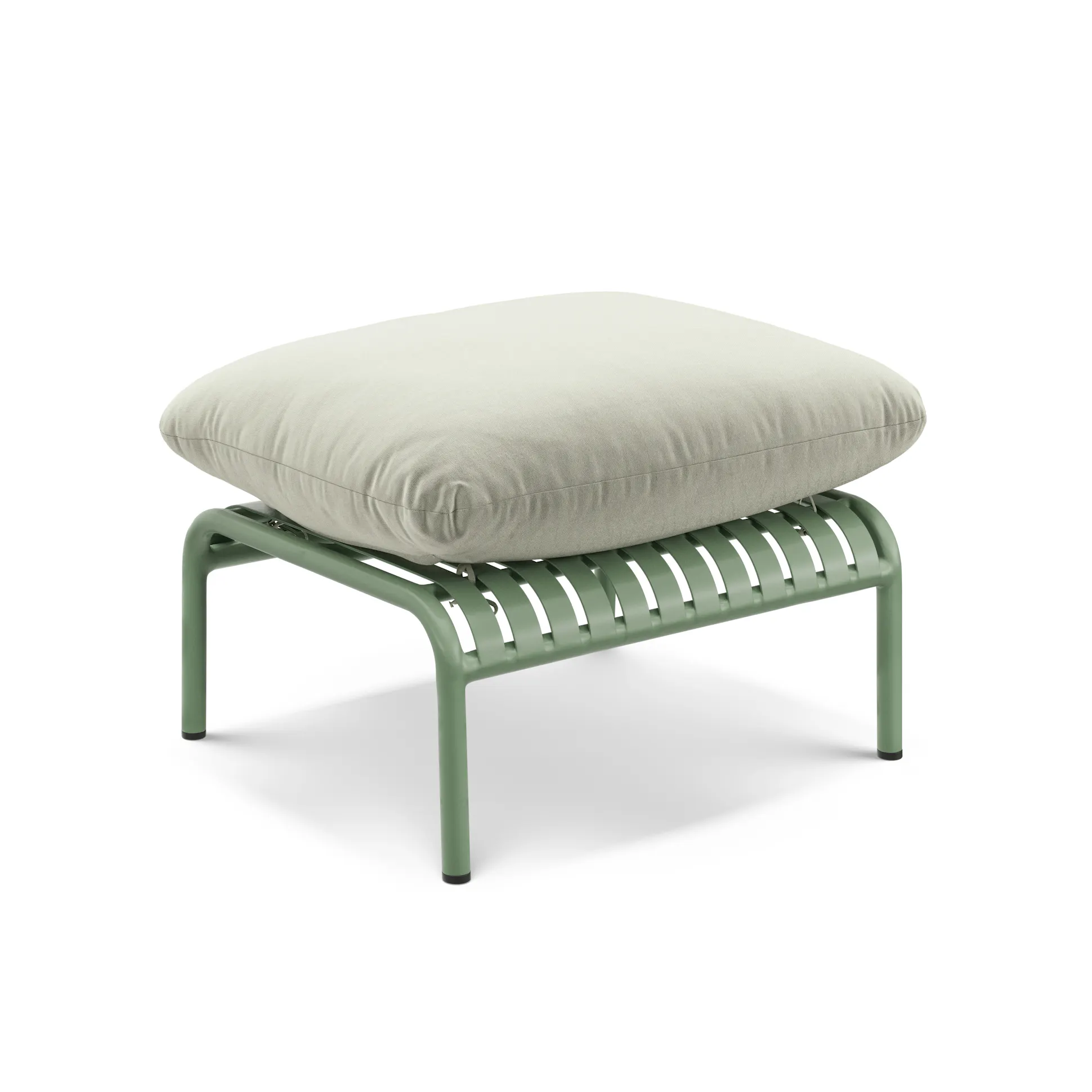 Green Outdoor Sofa &amp; Ottoman - Coast Consignment