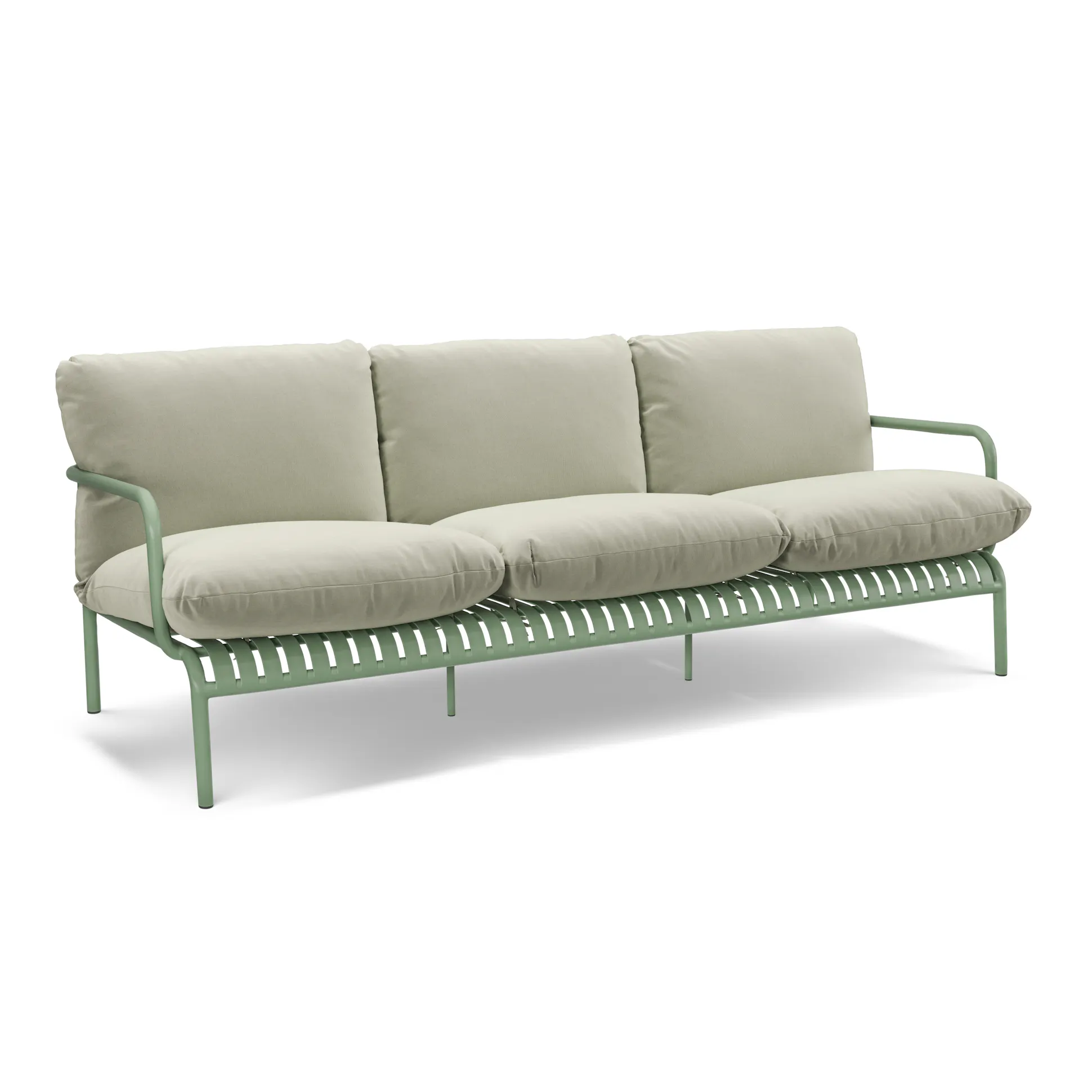 Green Outdoor Sofa &amp; Ottoman - Coast Consignment - image 1