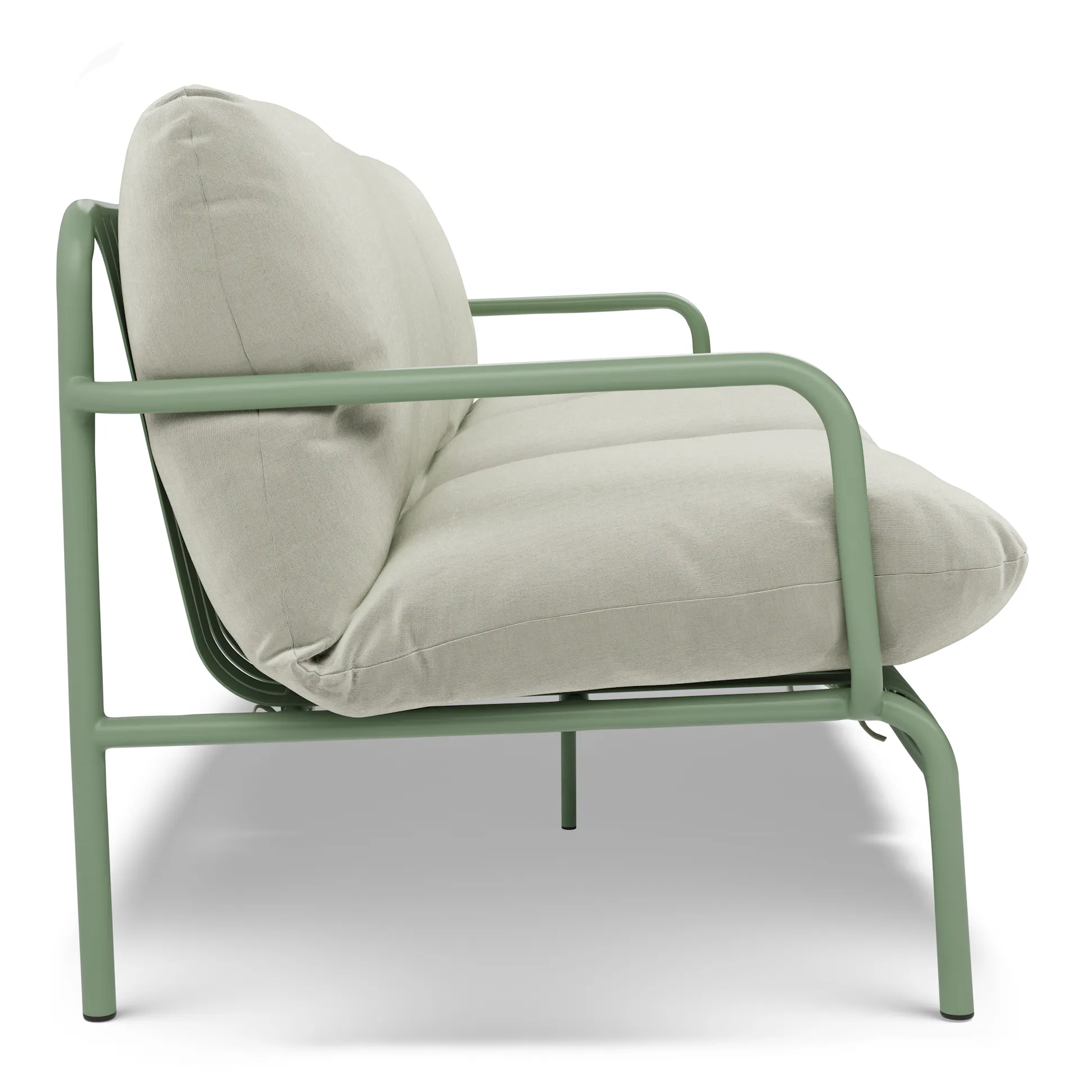 Green Outdoor Sofa &amp; Ottoman - Coast Consignment