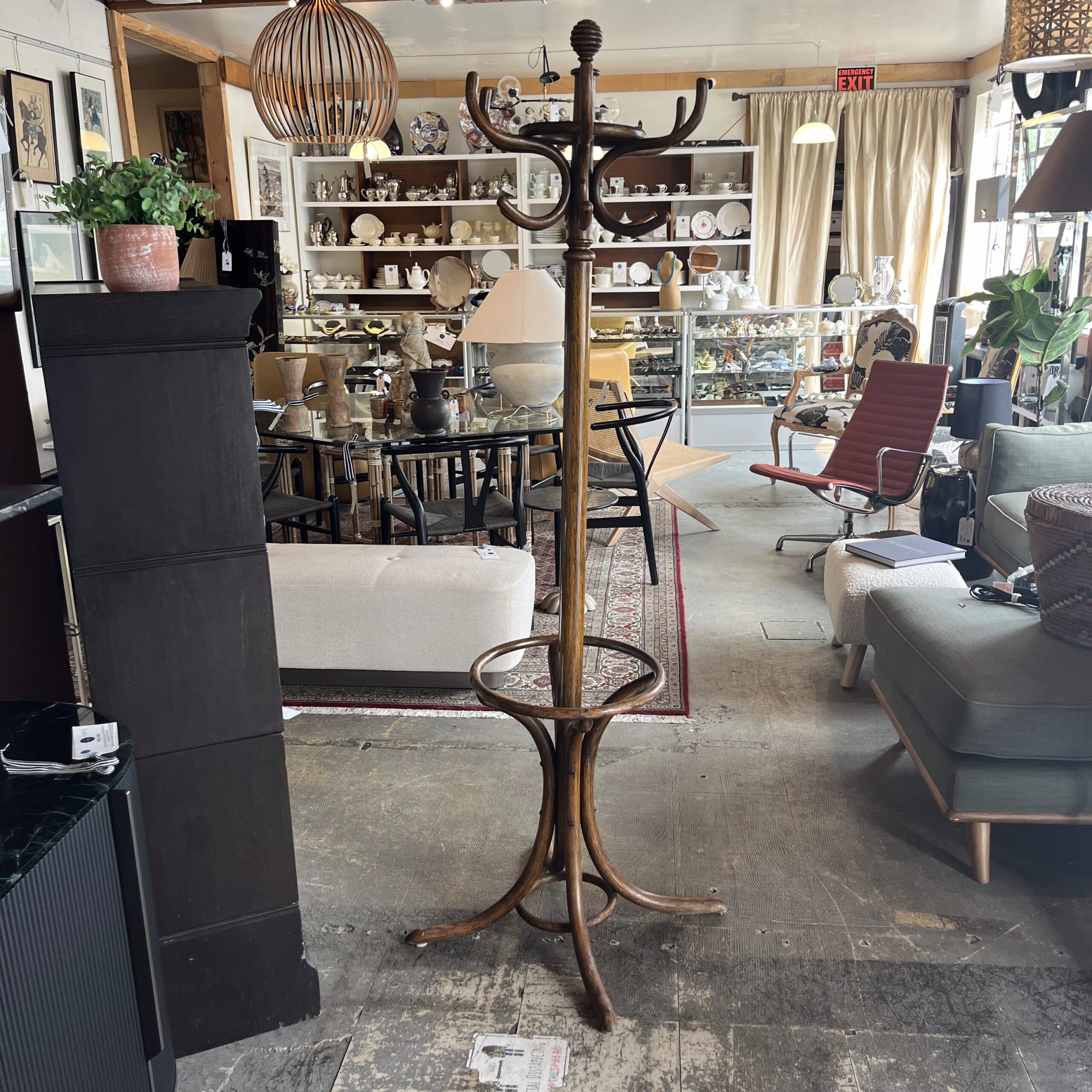 Antique Oak Coat Tree - Coast Consignment