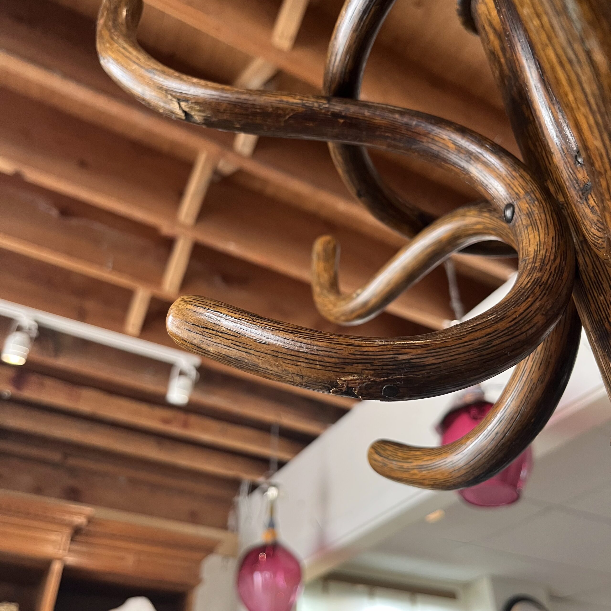 Antique Oak Coat Tree - Coast Consignment