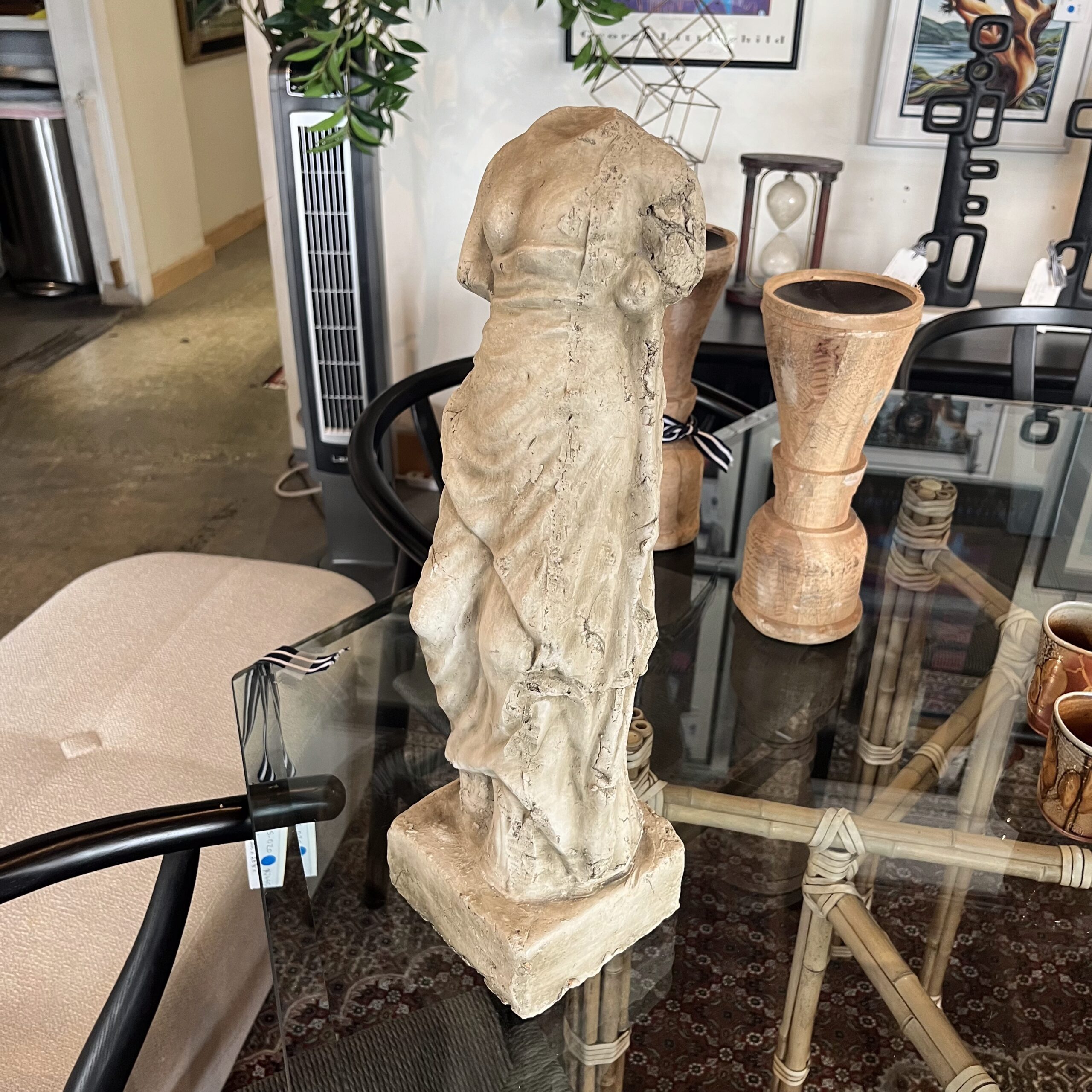 Glazed Terracotta Statue - Coast Consignment