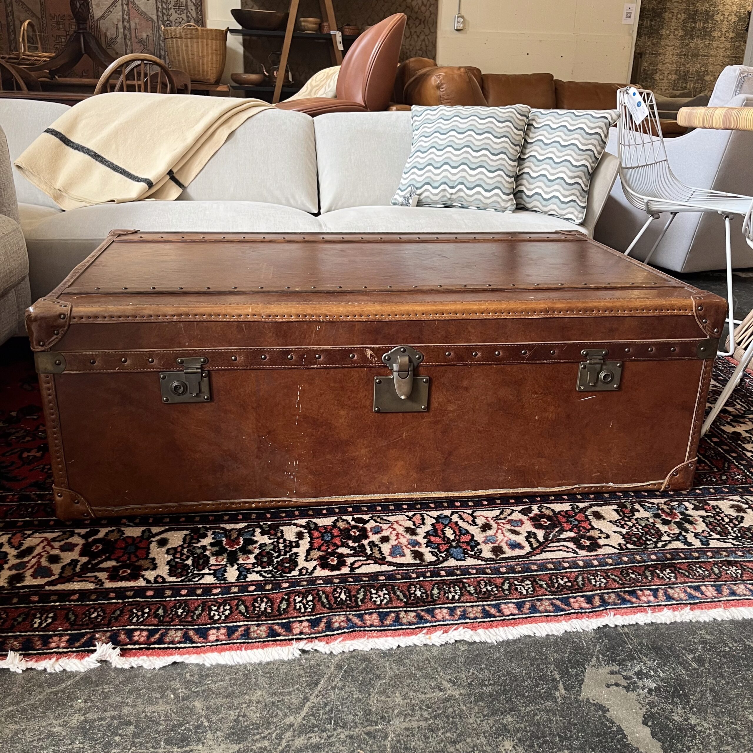 RH 'Mayfair' Steamer Trunk Coffee Table - Coast Consignment