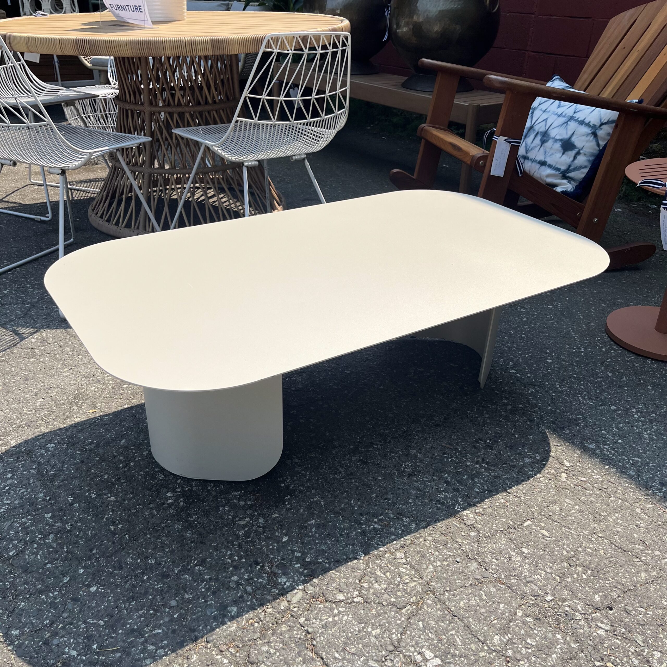 Taupe 48" Outdoor Coffee Table - Coast Consignment