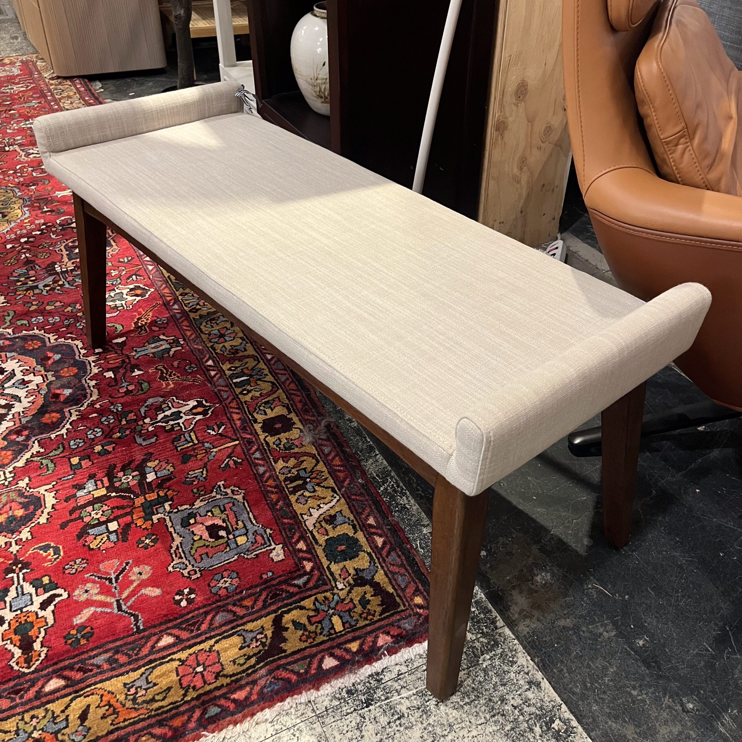 Soft Beige 56" Bench - Coast Consignment