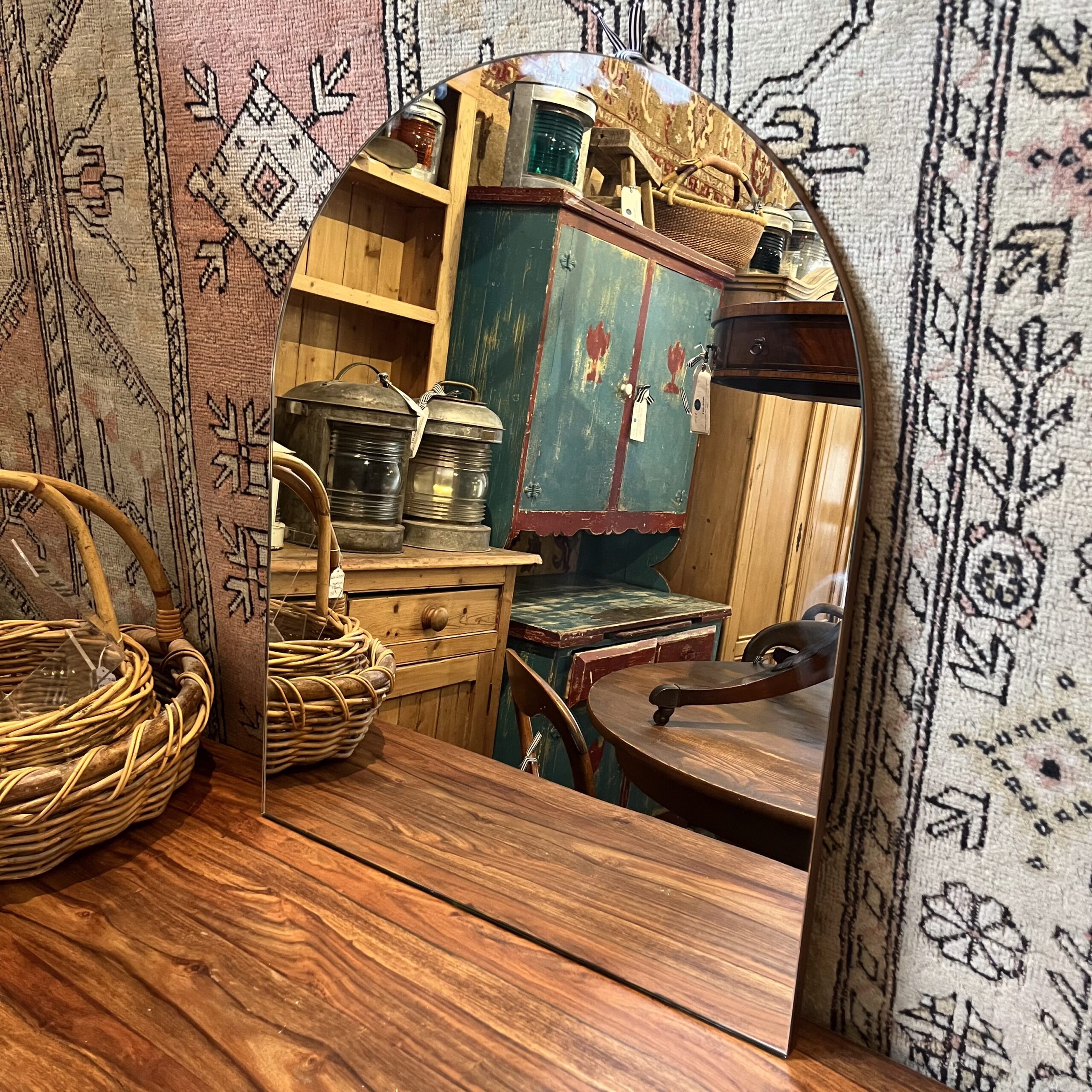 Walnut Wall Mirror - Coast Consignment