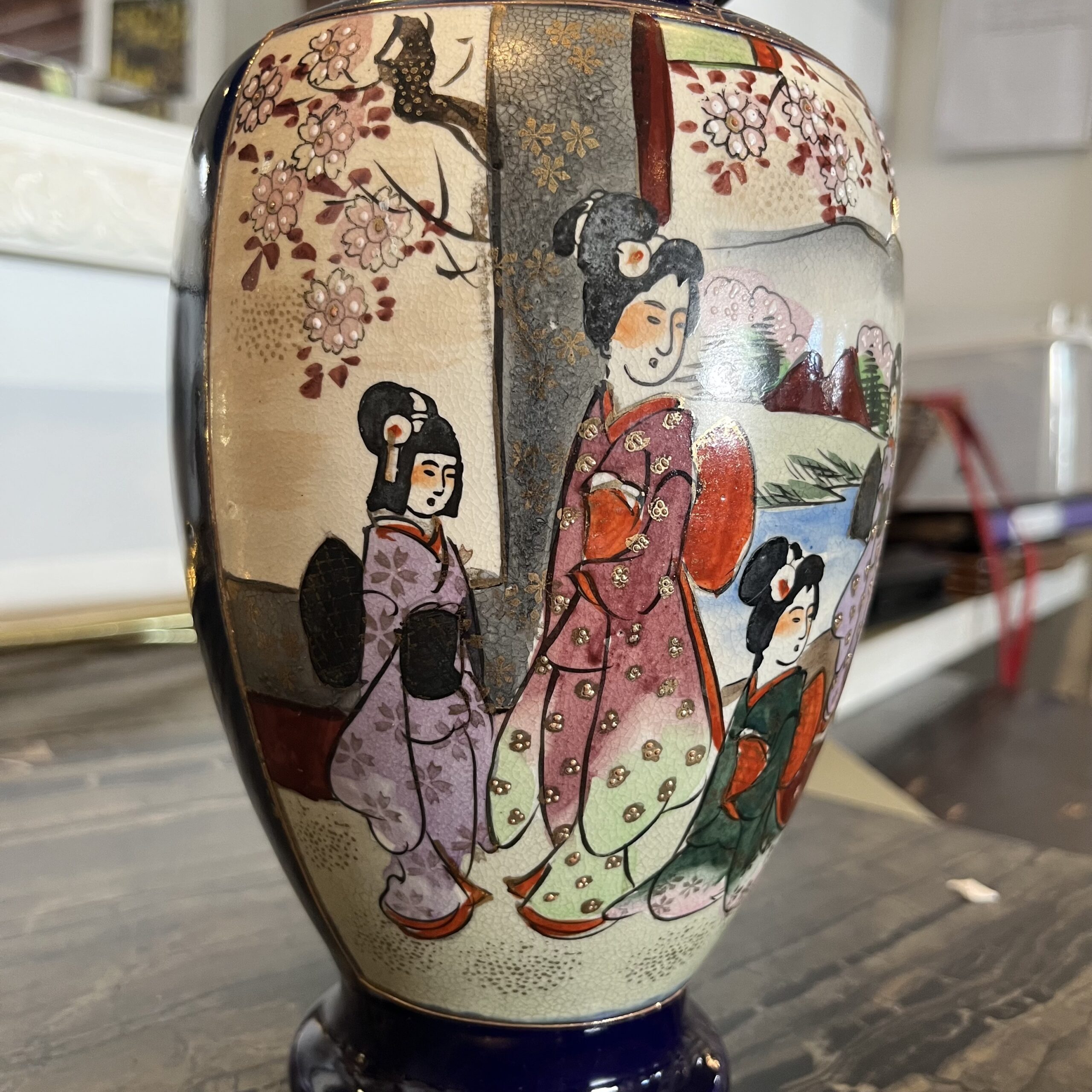 Japanese Satsuma Vase - Coast Consignment