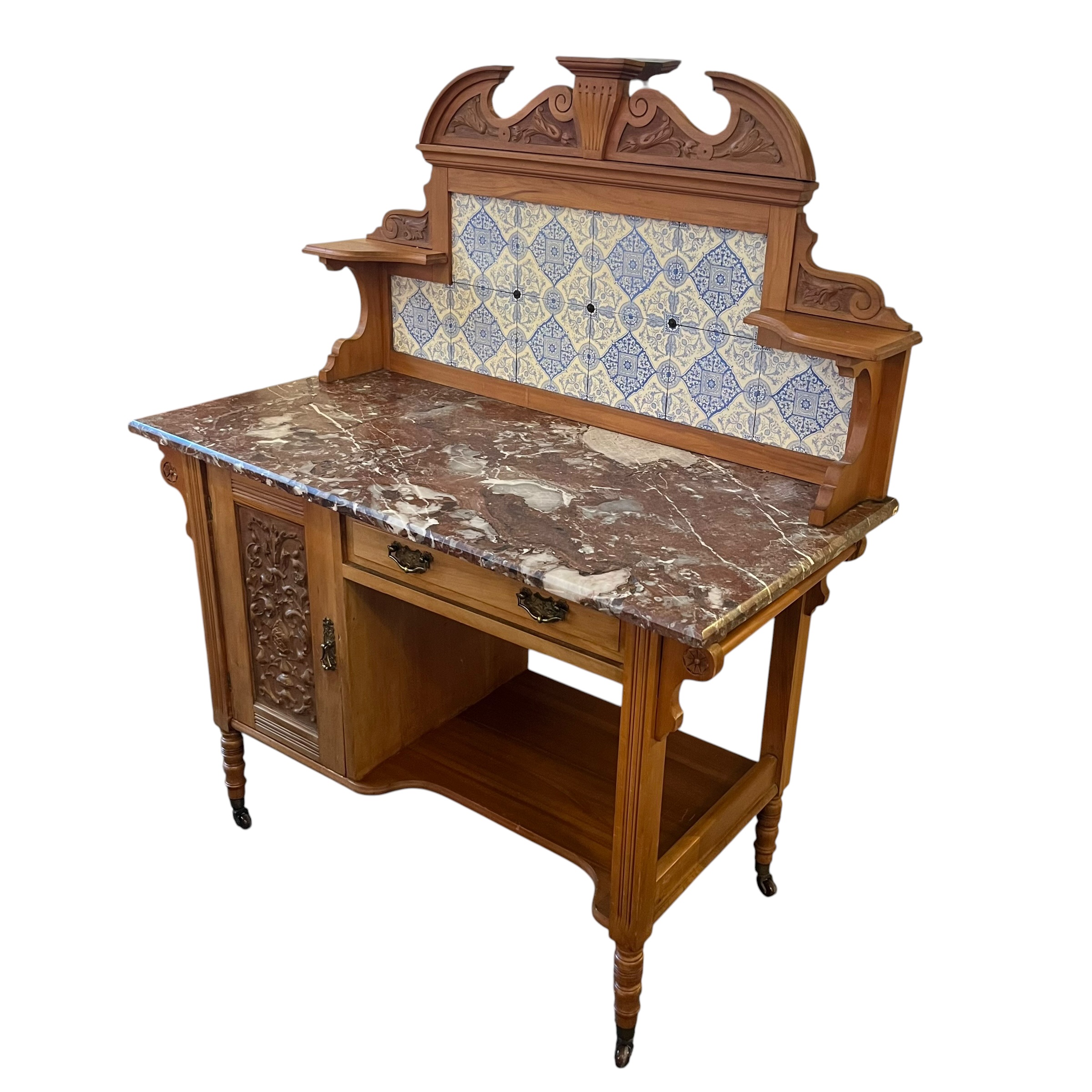 Antique Marble Topped Washstand - Coast Consignment