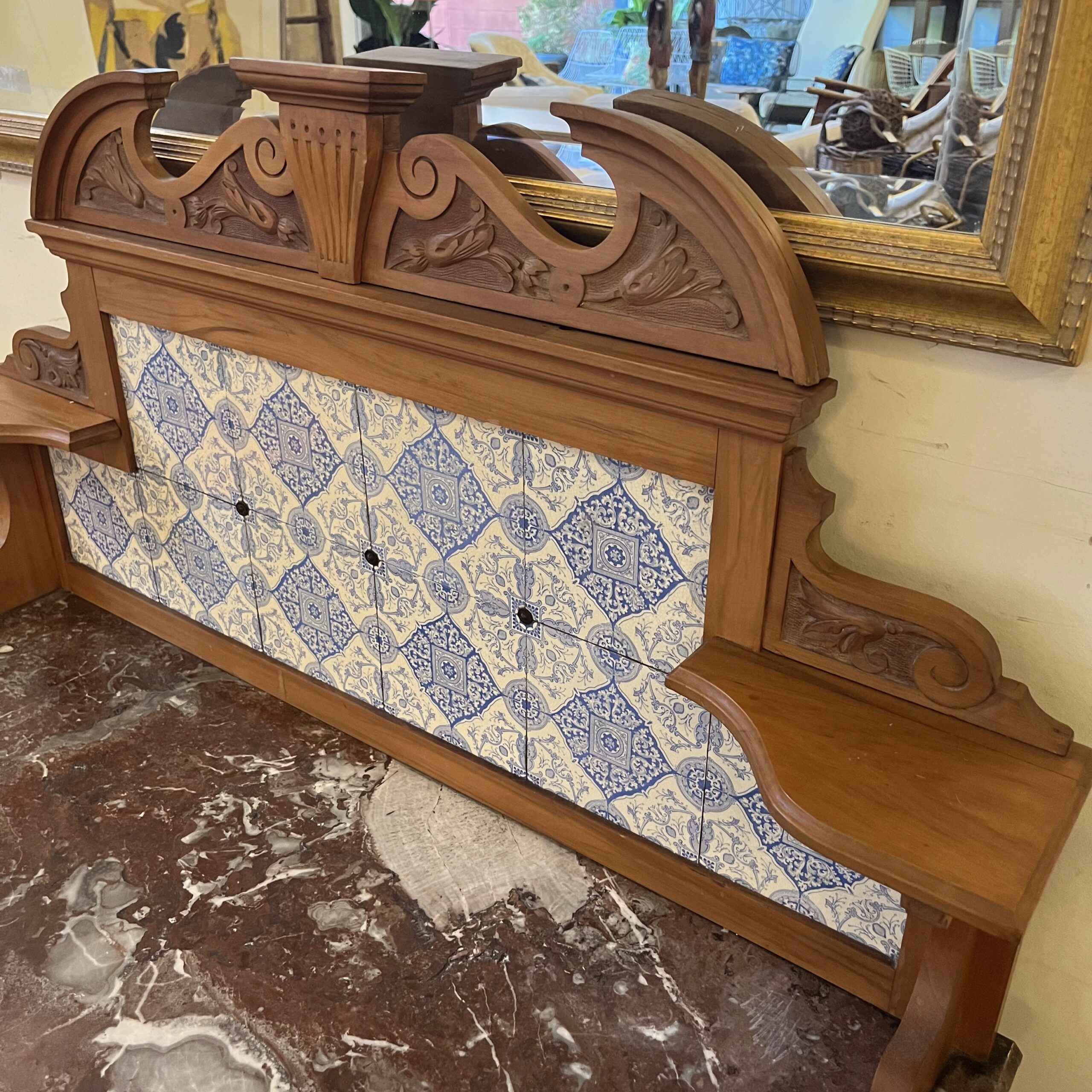 Antique Marble Topped Washstand - Coast Consignment